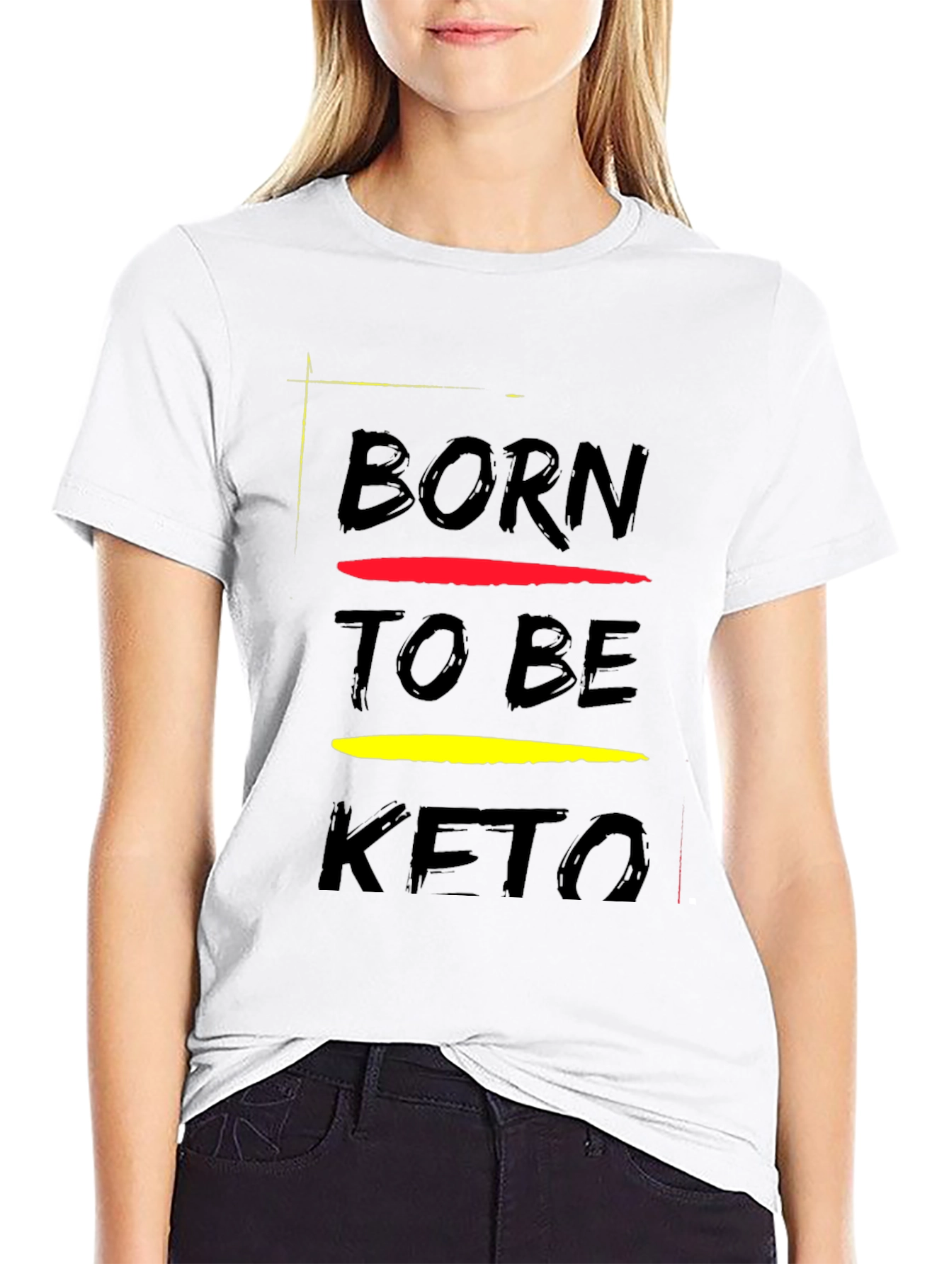 Born to Be Keto Black Graphic Tee