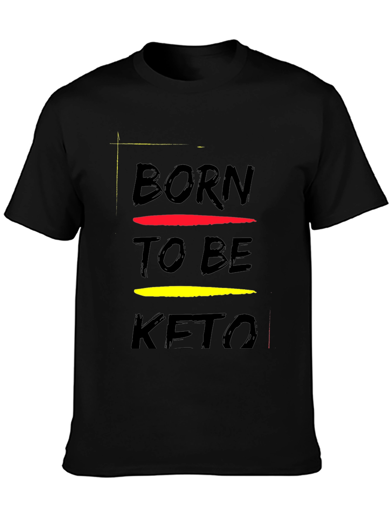 Born to Be Keto Black Graphic Tee