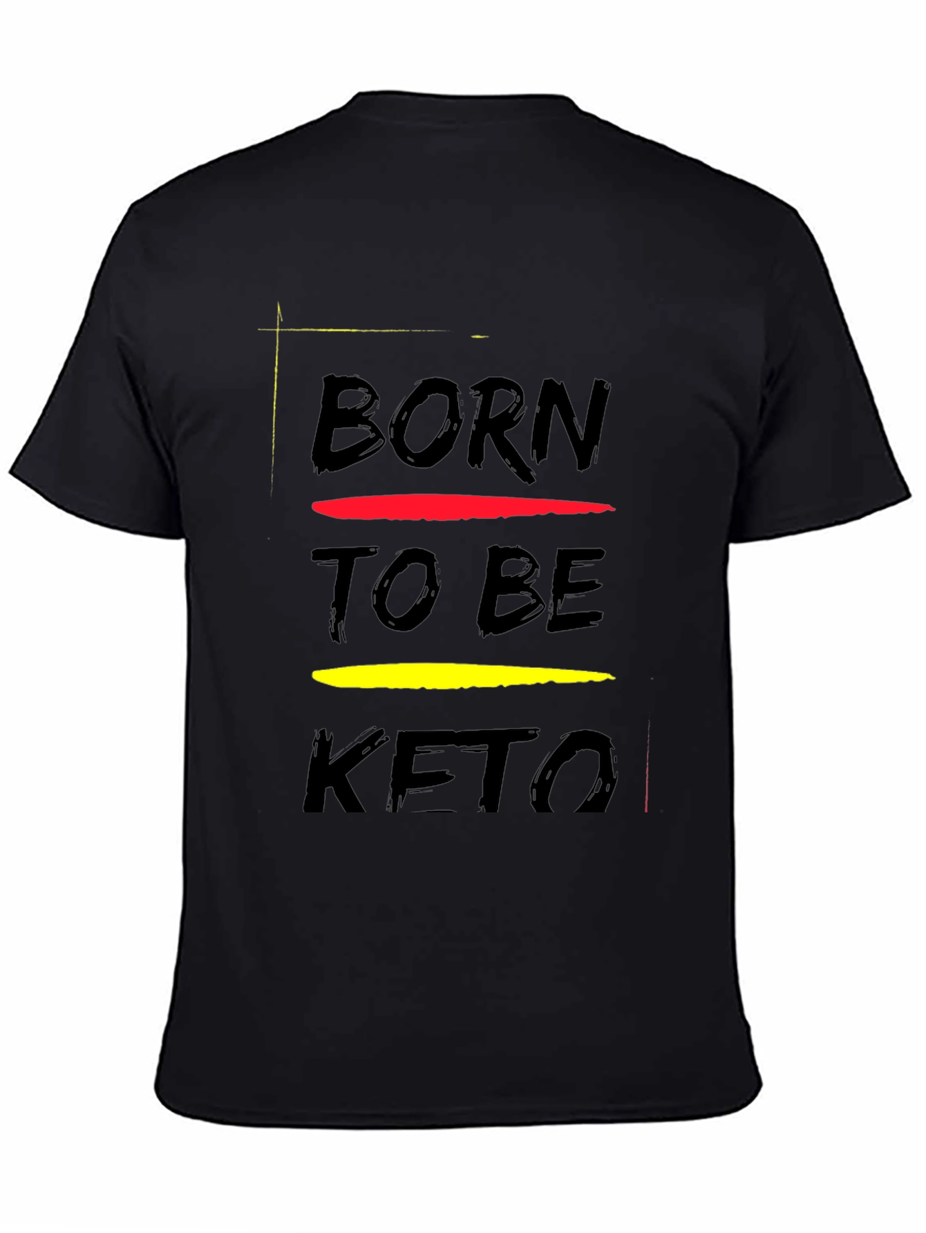 Born to Be Keto Black Graphic Tee
