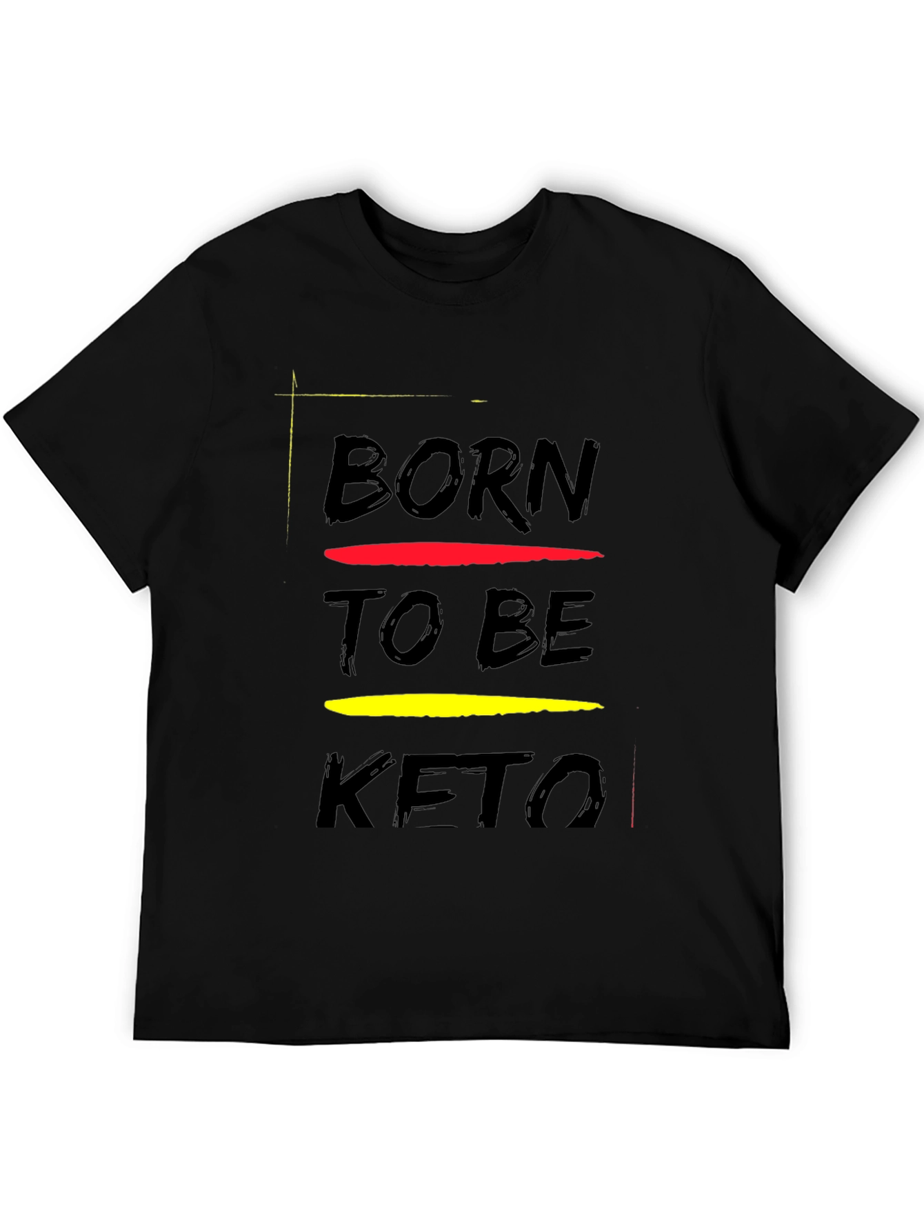 Born to Be Keto Black Graphic Tee