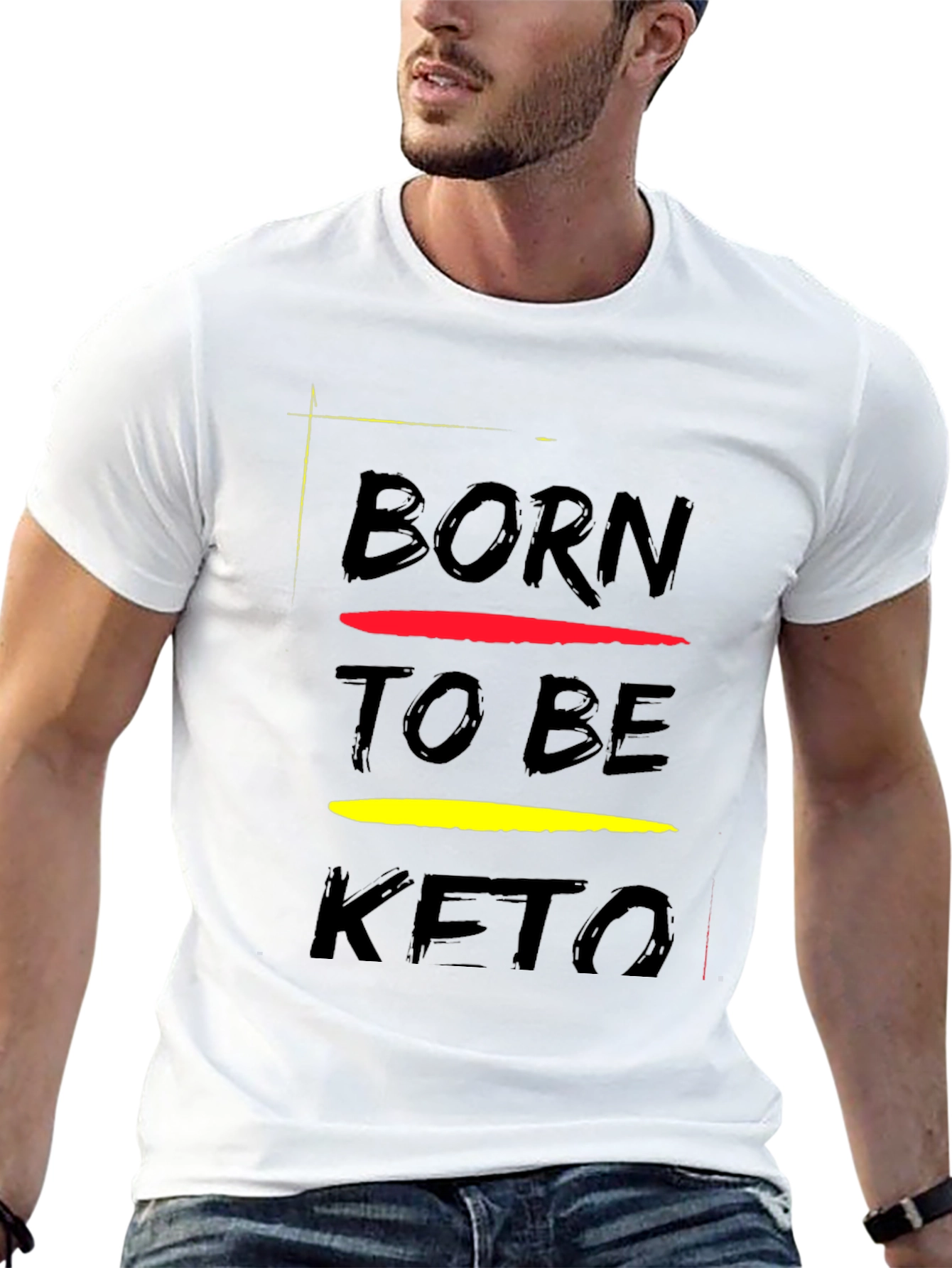 Born to Be Keto Black Graphic Tee