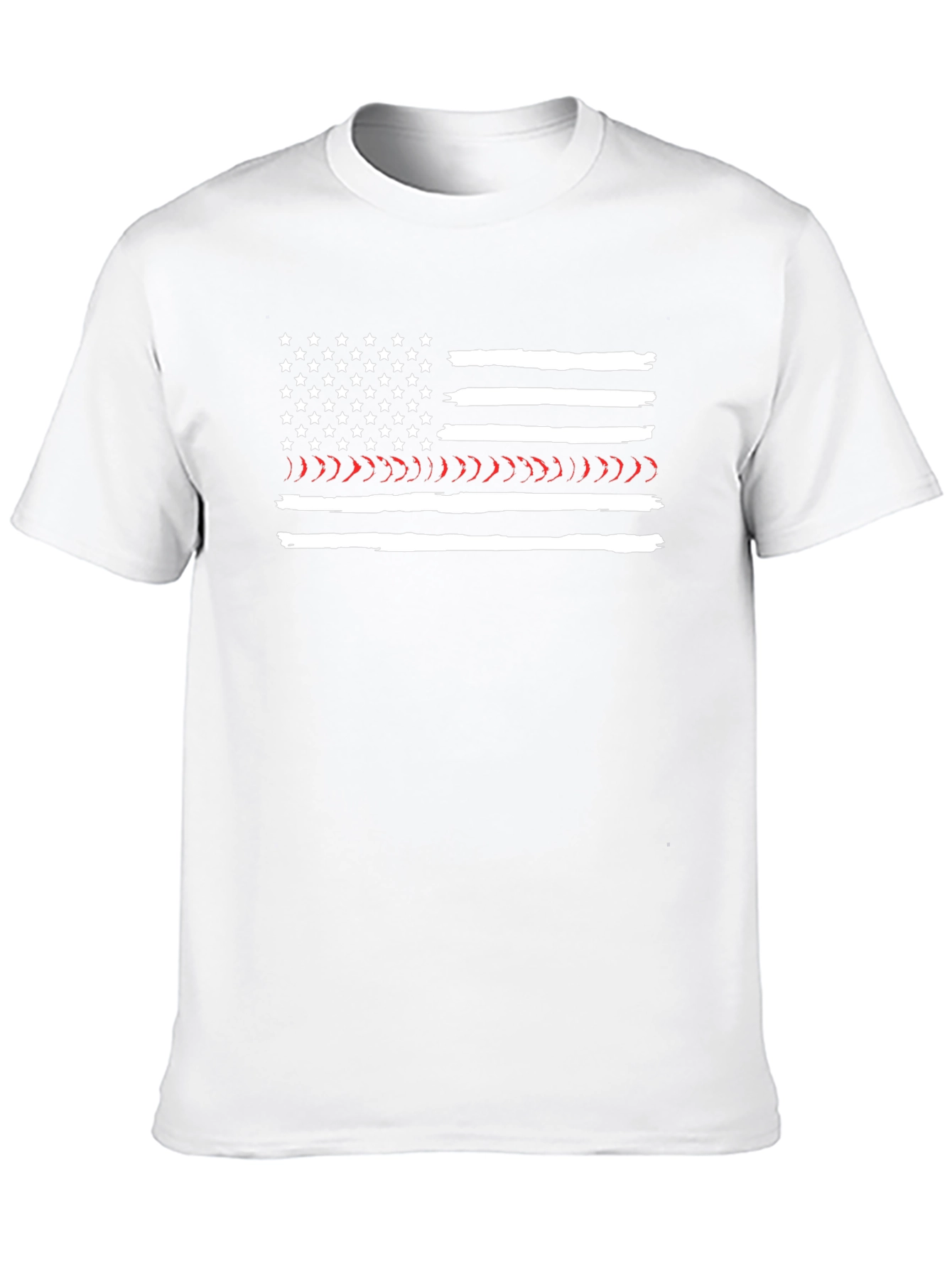 Thin Red Line American Flag Graphic T-Shirt