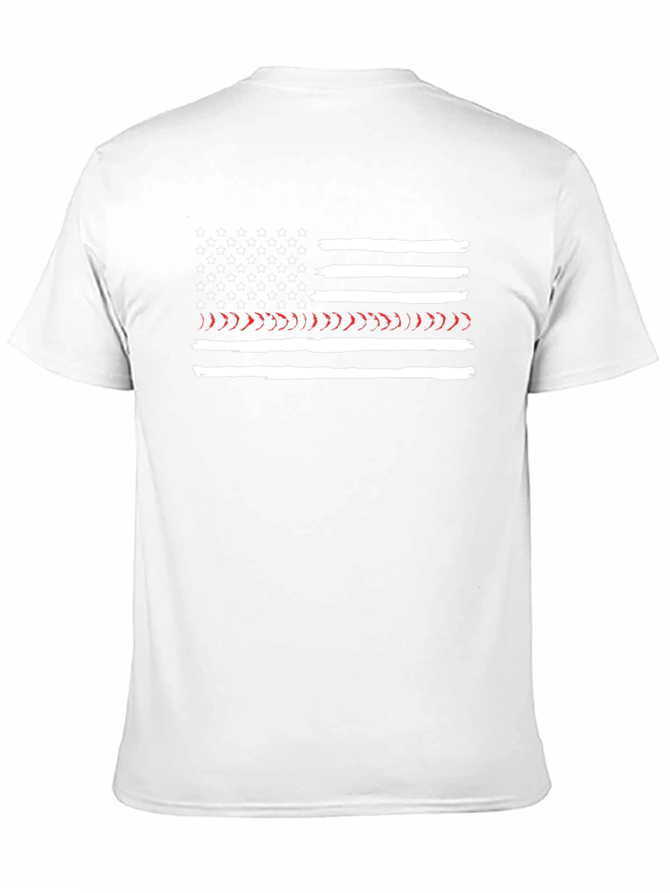 Thin Red Line American Flag Graphic T-Shirt