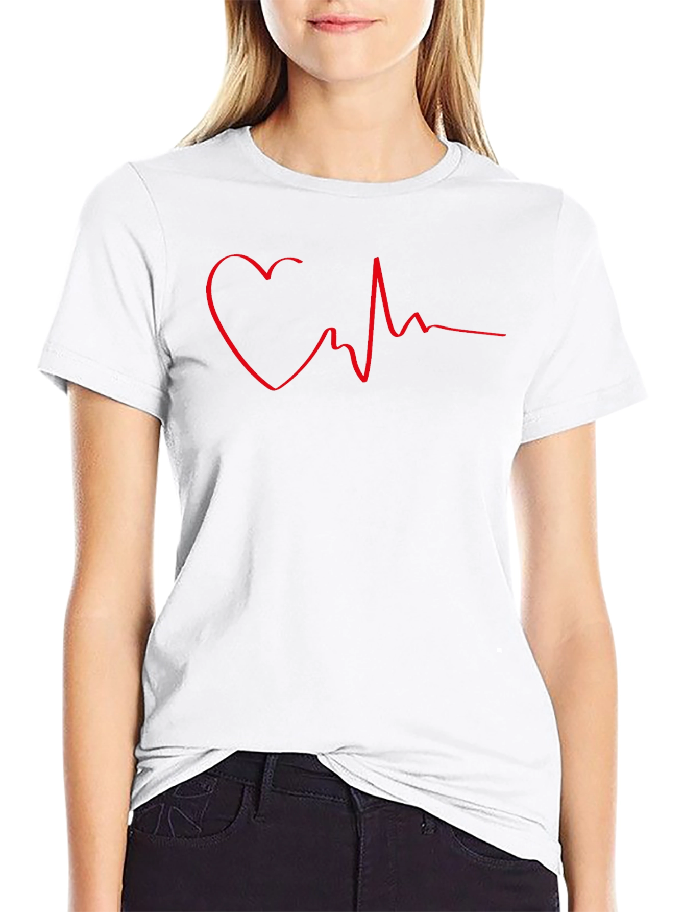 Heartbeat Heart Line T-Shirt