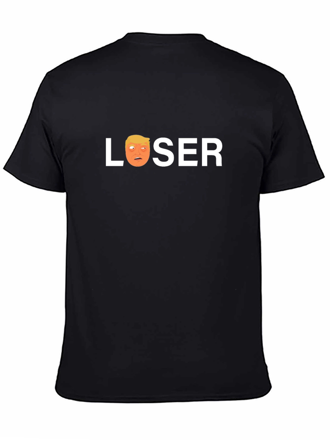Loser Trump Graphic T-Shirt - Black Crew Neck Tee