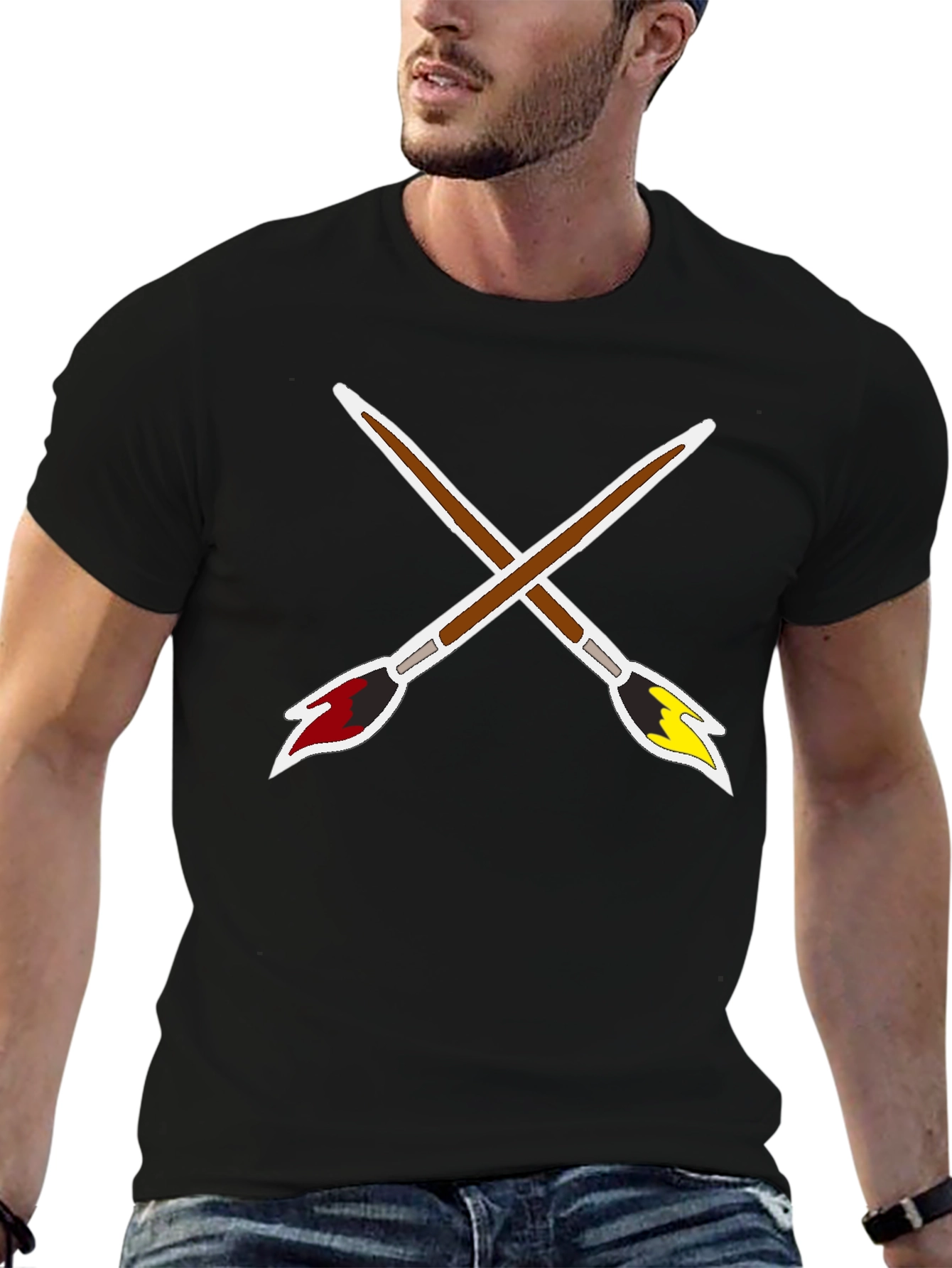 Paint Brush T-Shirt - Artistic Tee