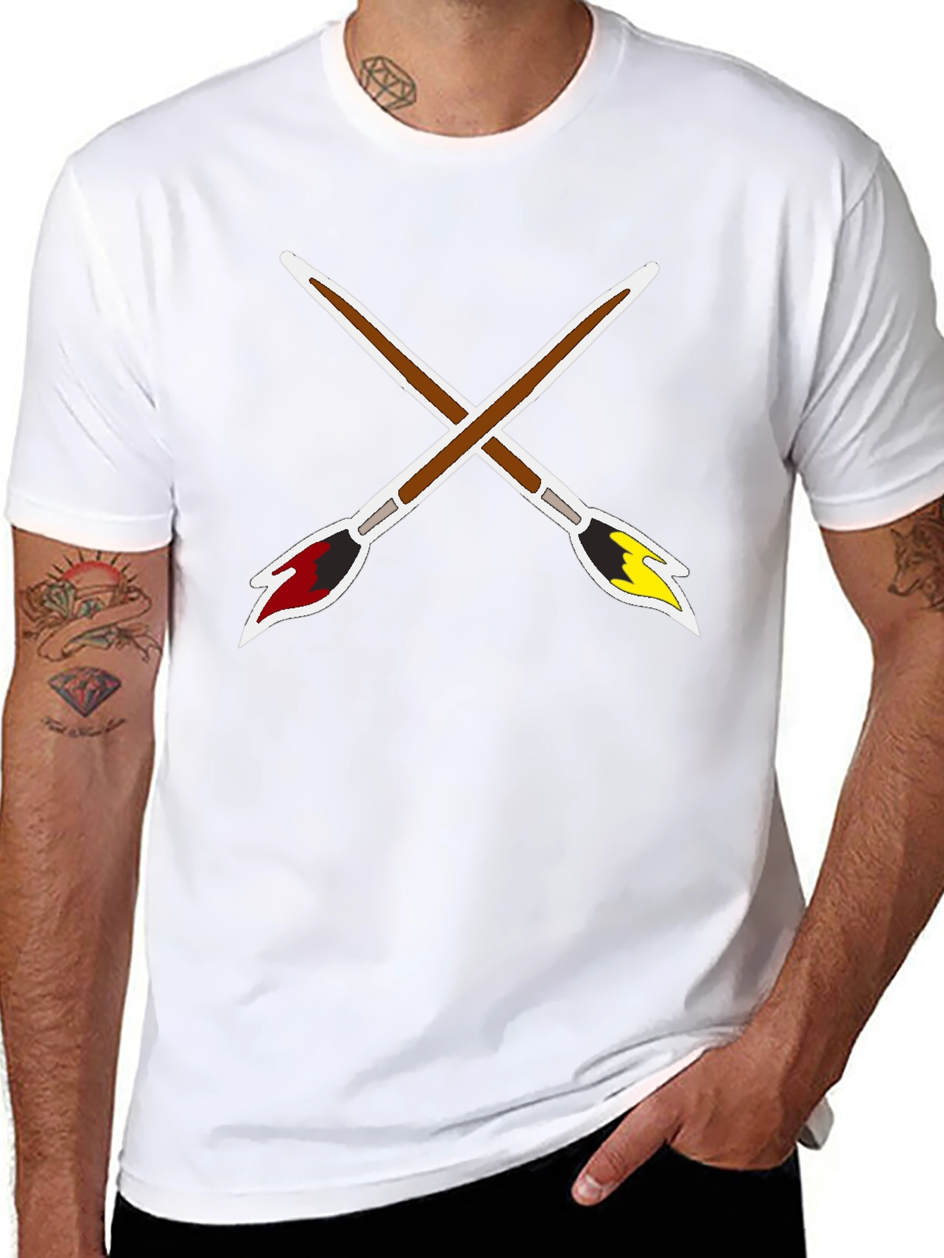Paint Brush T-Shirt - Artistic Tee