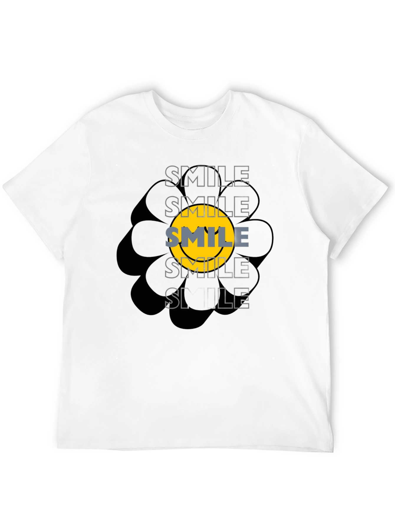 Smile Graphic Black T-Shirt