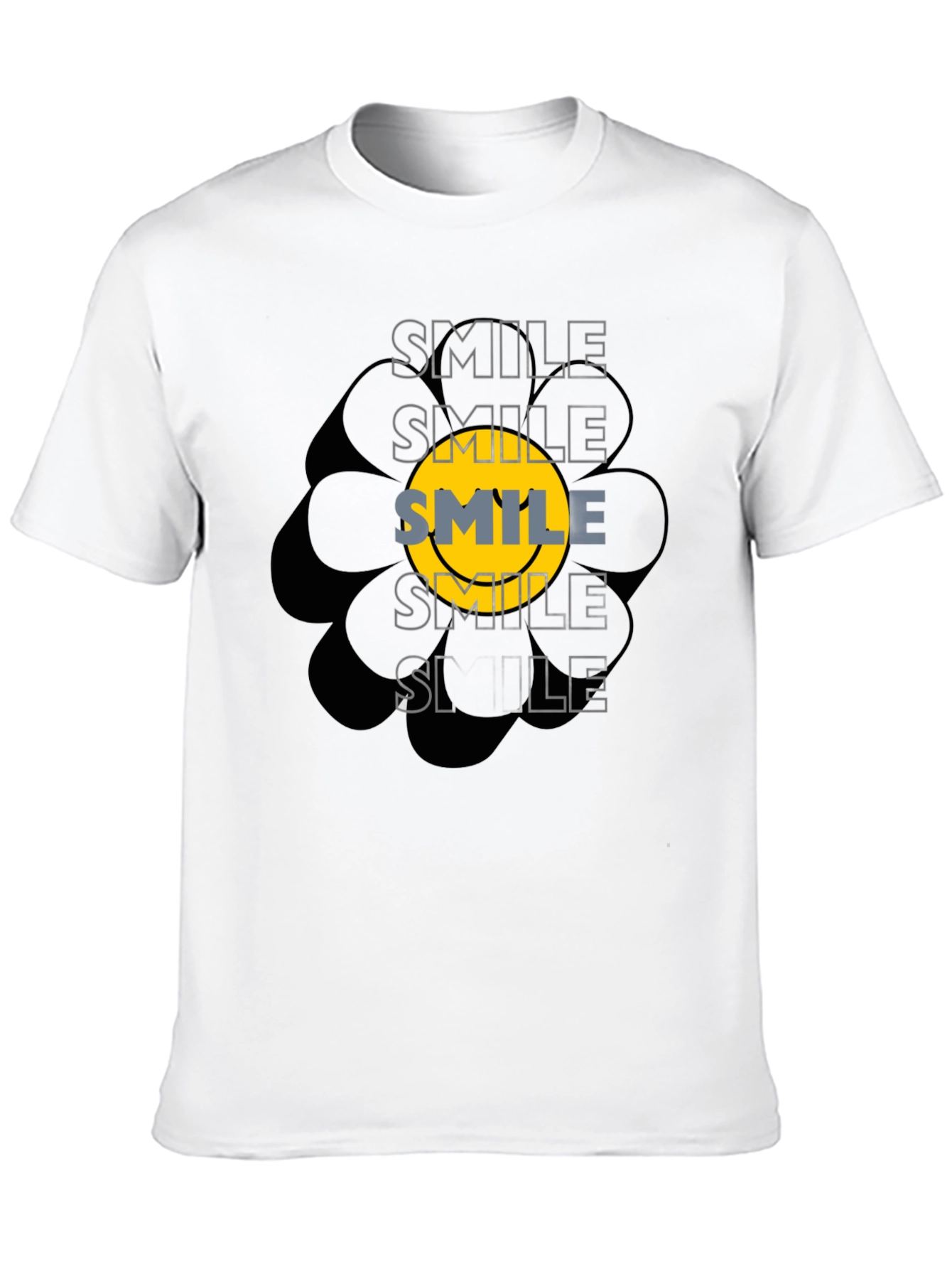 Smile Graphic Black T-Shirt