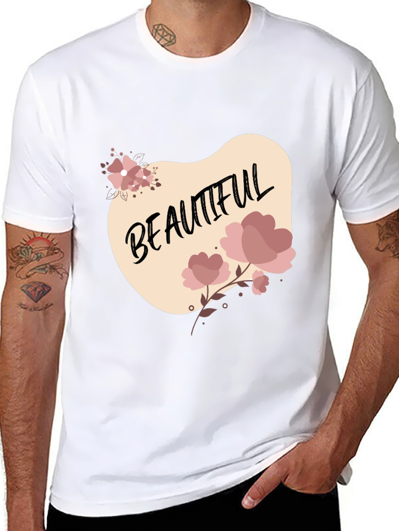 Beautiful Floral Graphic T-Shirt