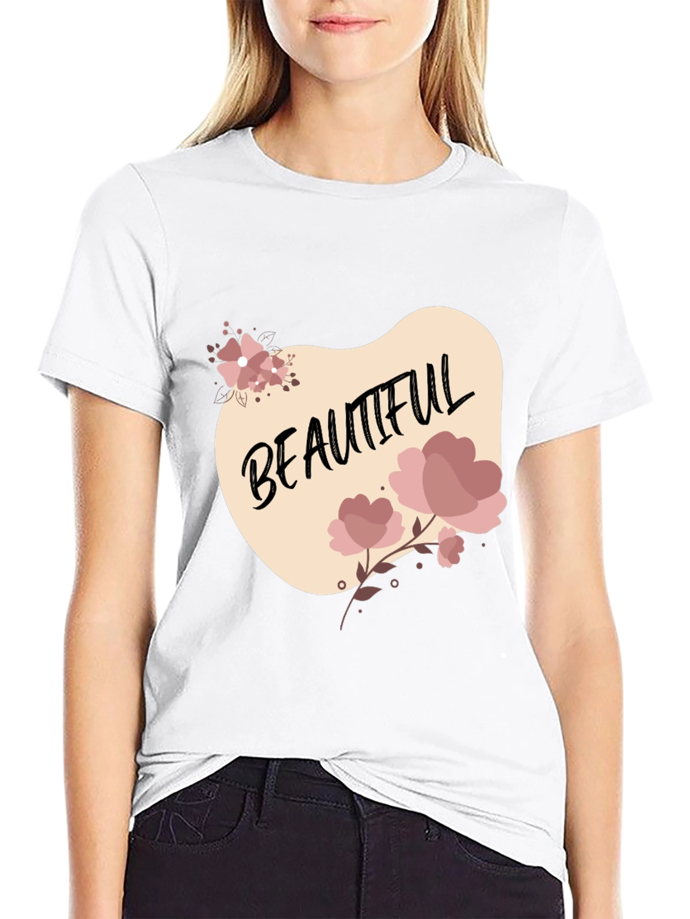 Beautiful Floral Graphic T-Shirt