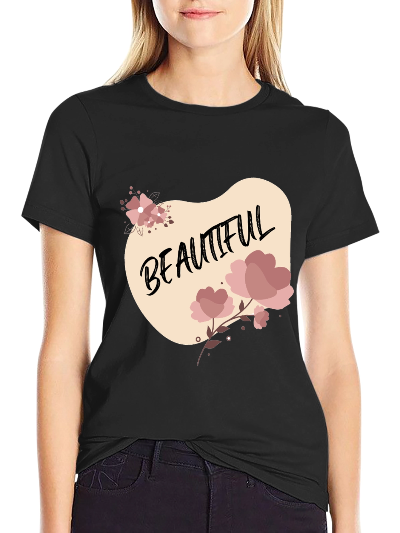 Beautiful Floral Graphic T-Shirt