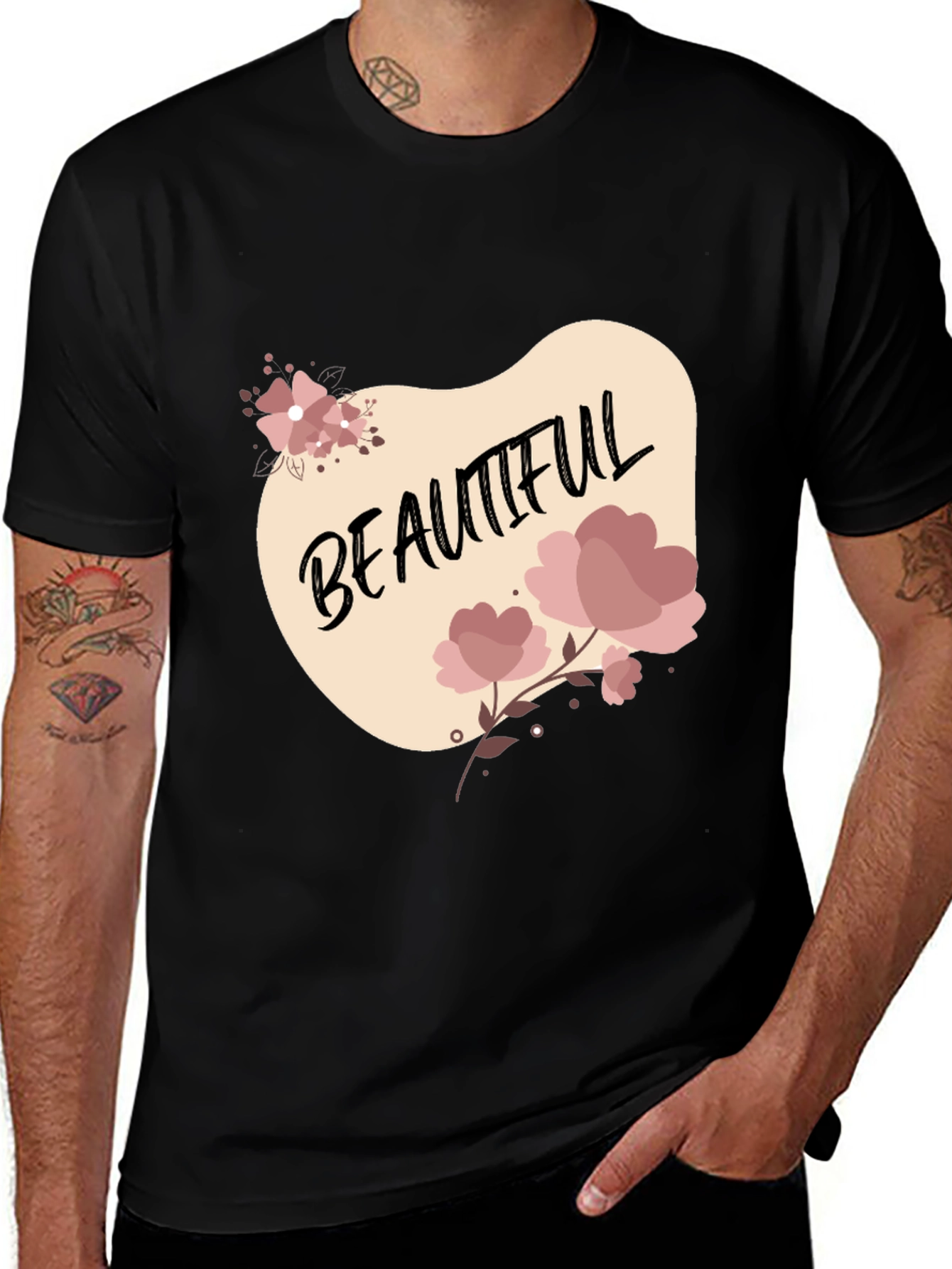 Beautiful Floral Graphic T-Shirt