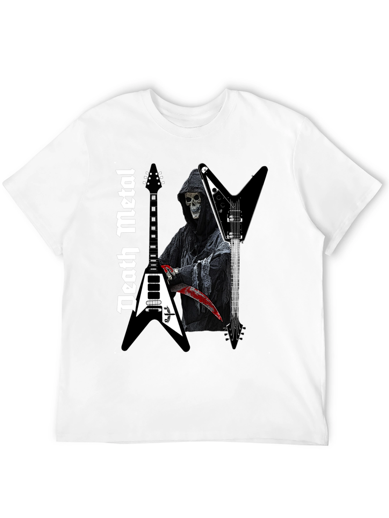 Death Metal Reaper Guitar T-Shirt