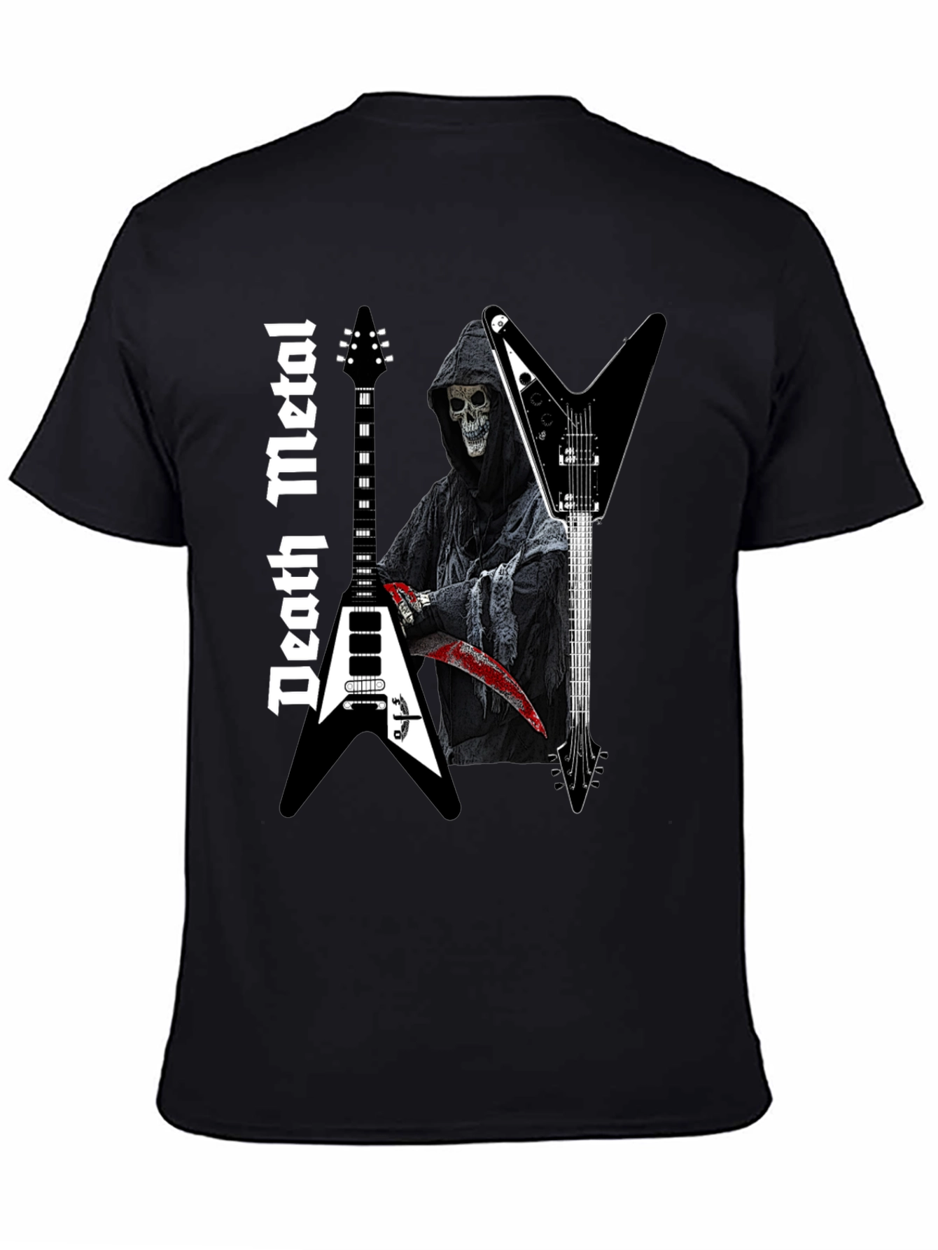 Death Metal Reaper Guitar T-Shirt