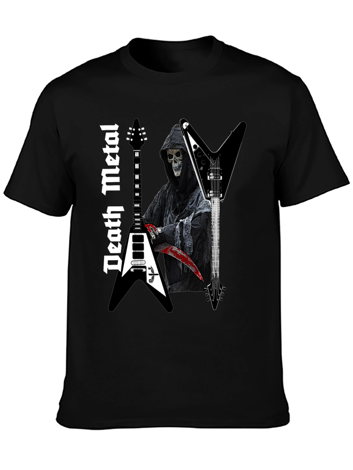 Death Metal Reaper Guitar T-Shirt