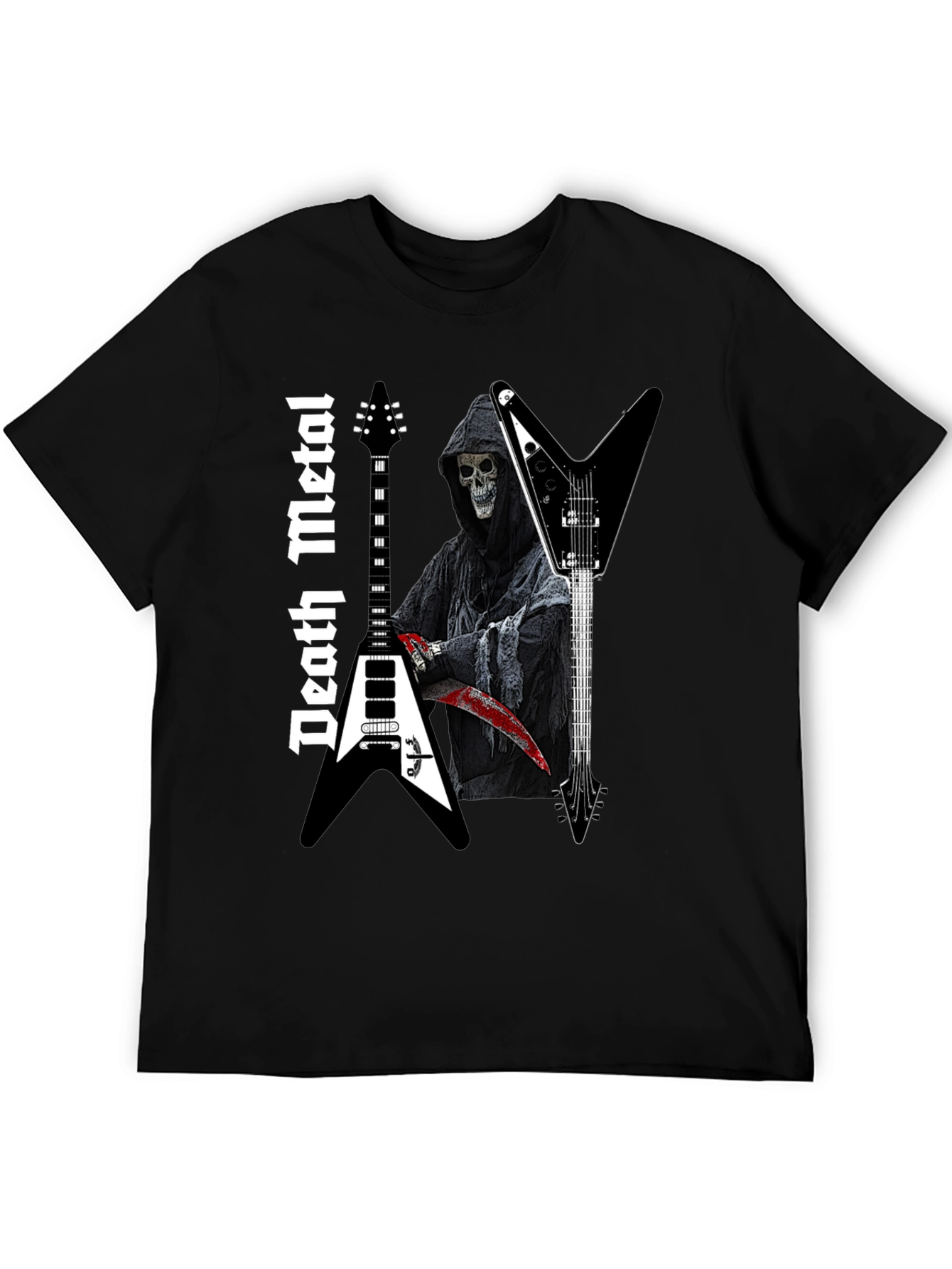Death Metal Reaper Guitar T-Shirt