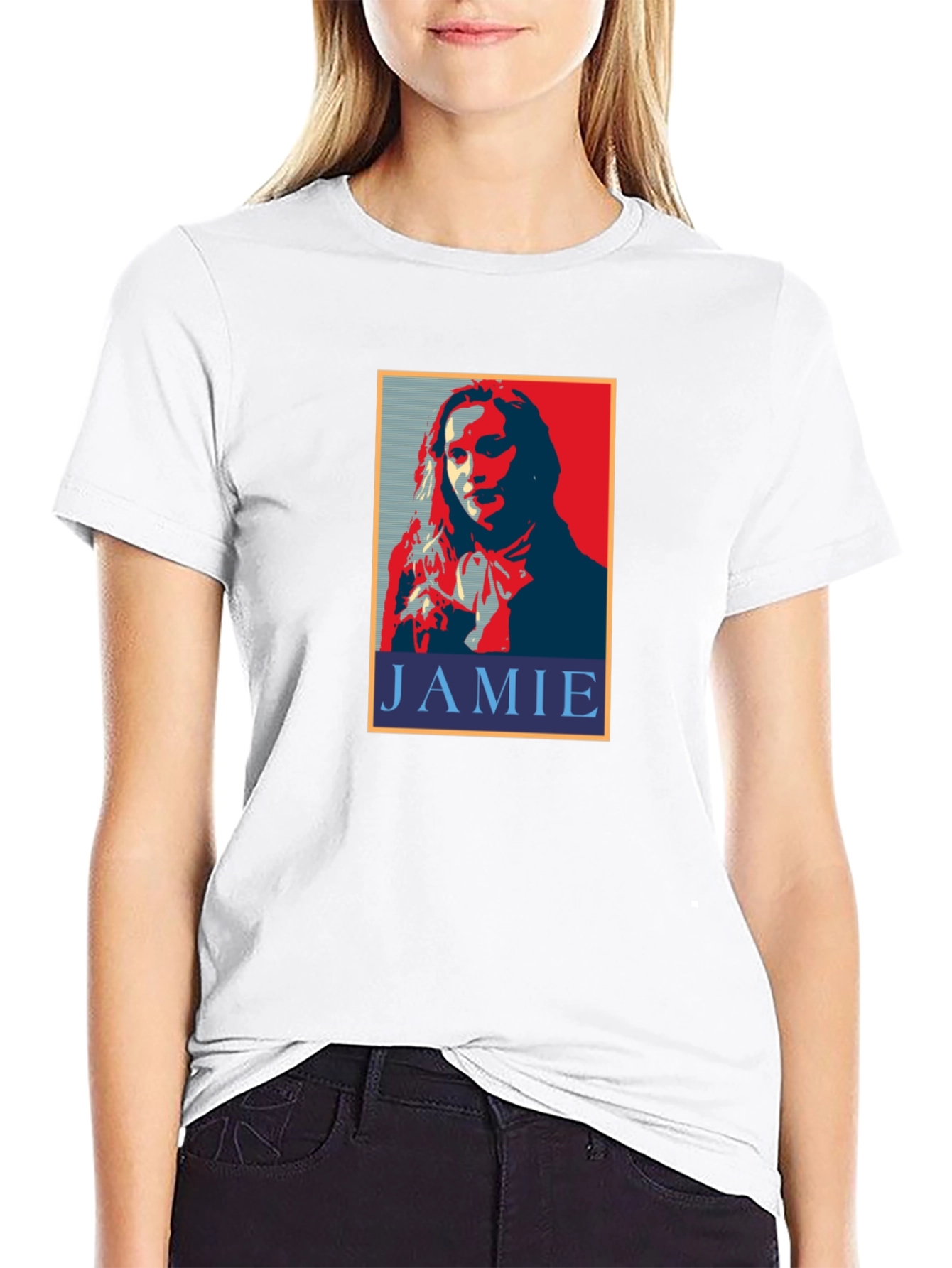 Jamie Portrait Black T-Shirt