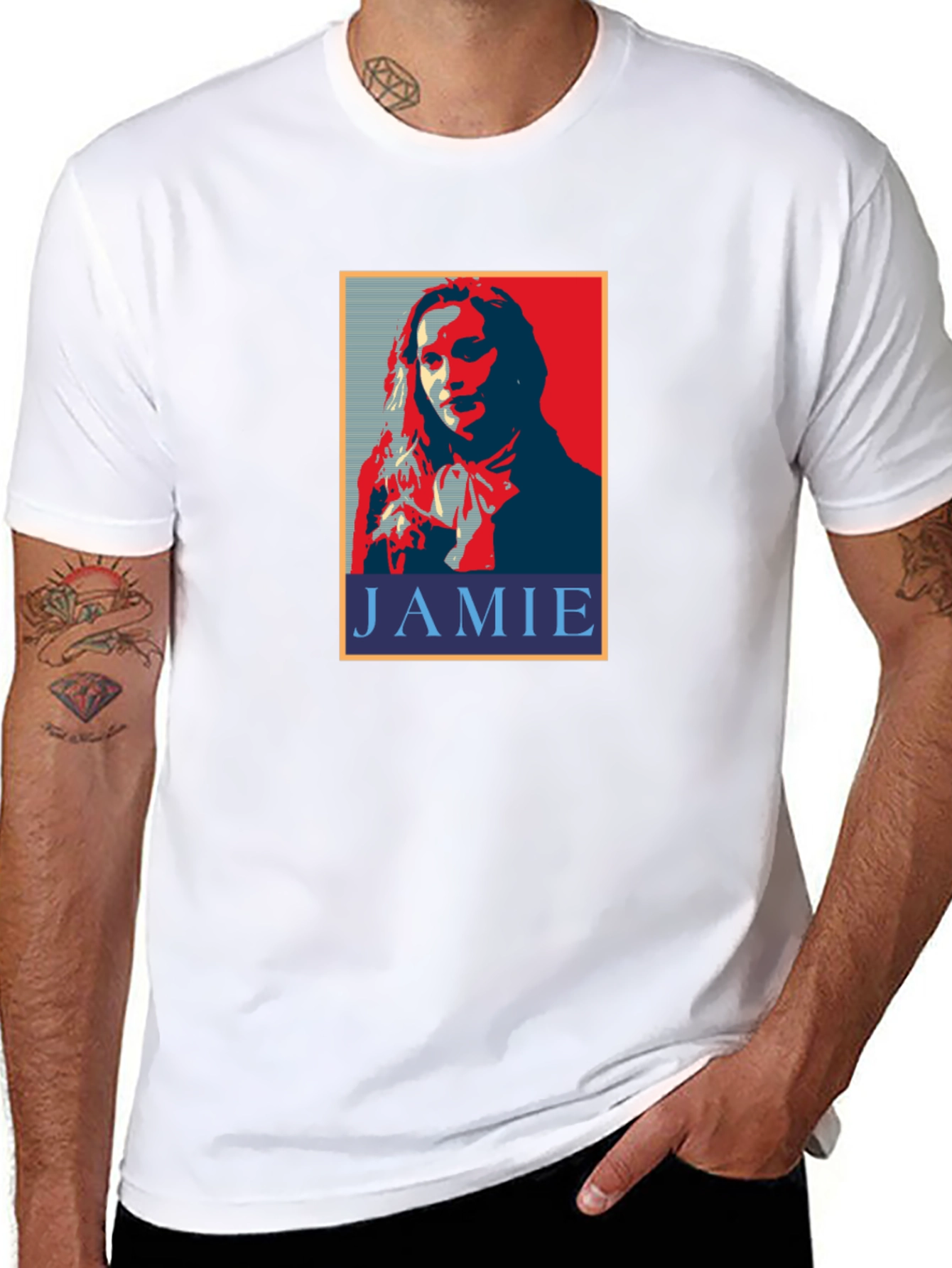 Jamie Portrait Black T-Shirt