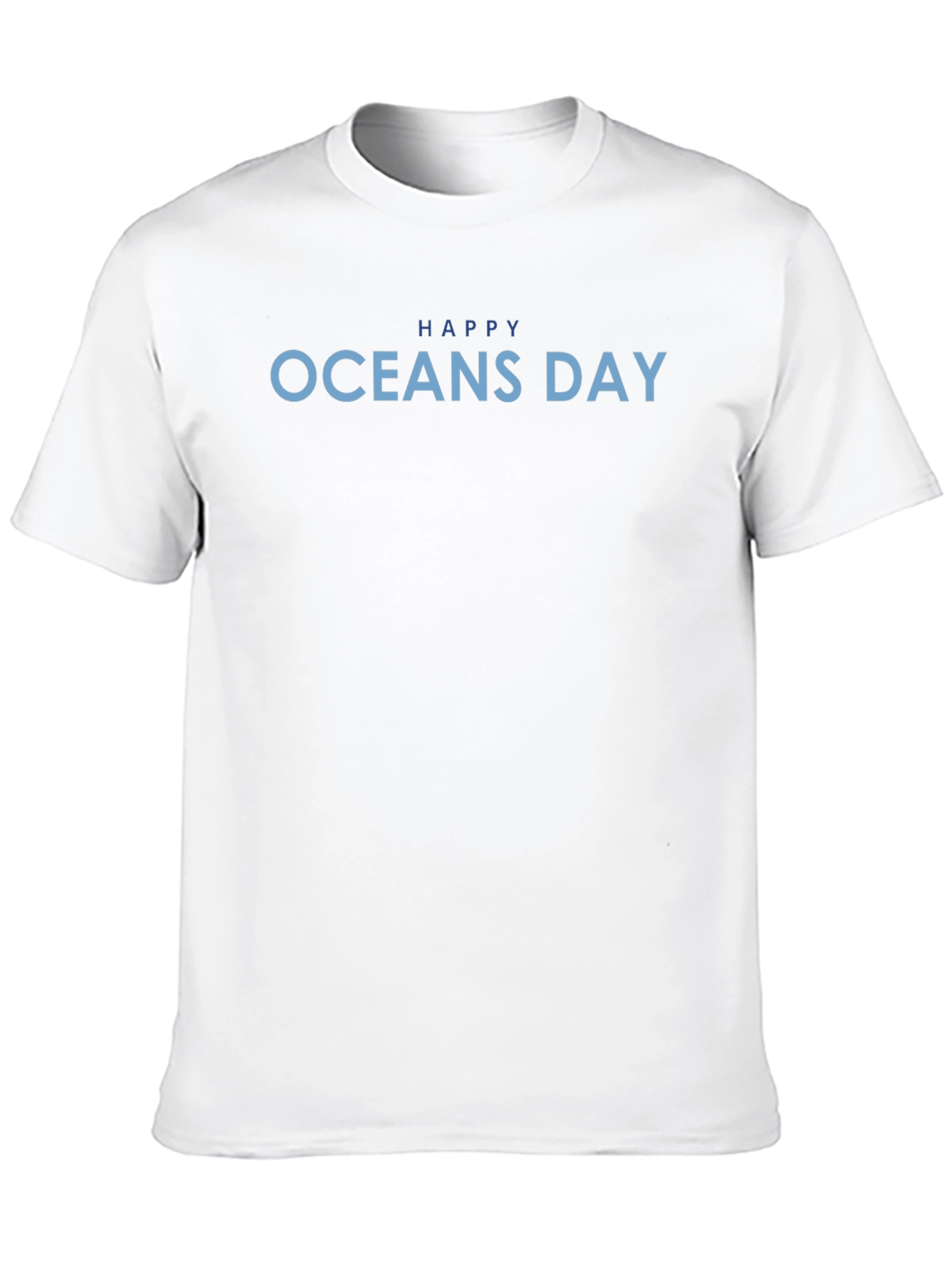 Happy Oceans Day Graphic Tee - Black Unisex T-Shirt