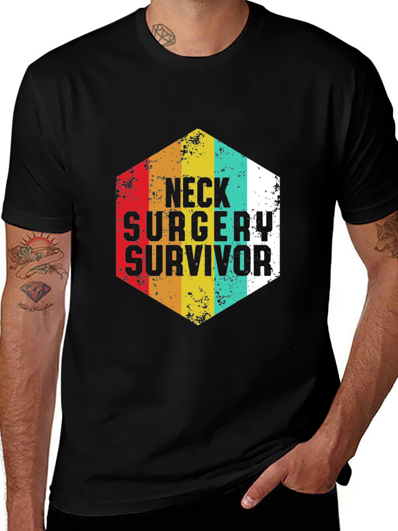 Neck Surgery Survivor Graphic T-Shirt