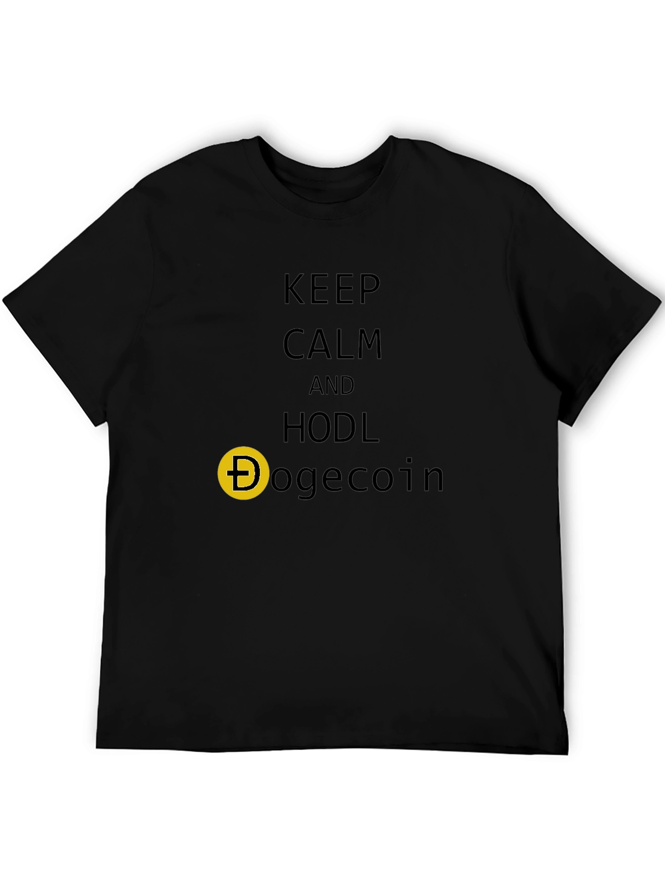 Keep Calm HODL Dogecoin Crypto T-Shirt