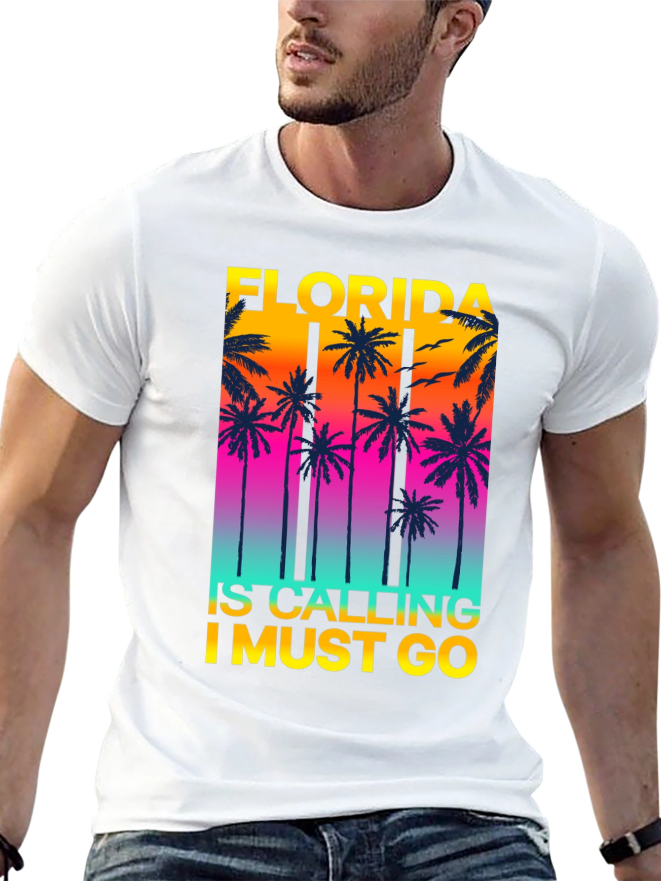 Florida Calling T-Shirt Palm Tree Graphic