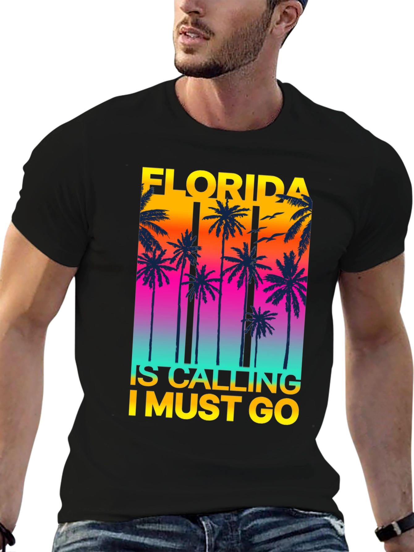 Florida Calling T-Shirt Palm Tree Graphic