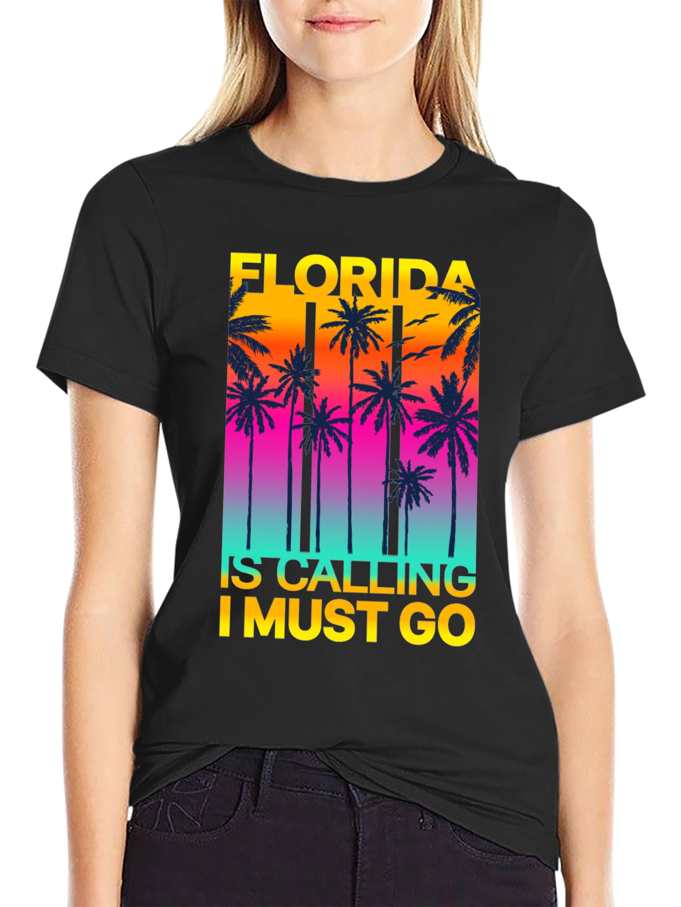 Florida Calling T-Shirt Palm Tree Graphic