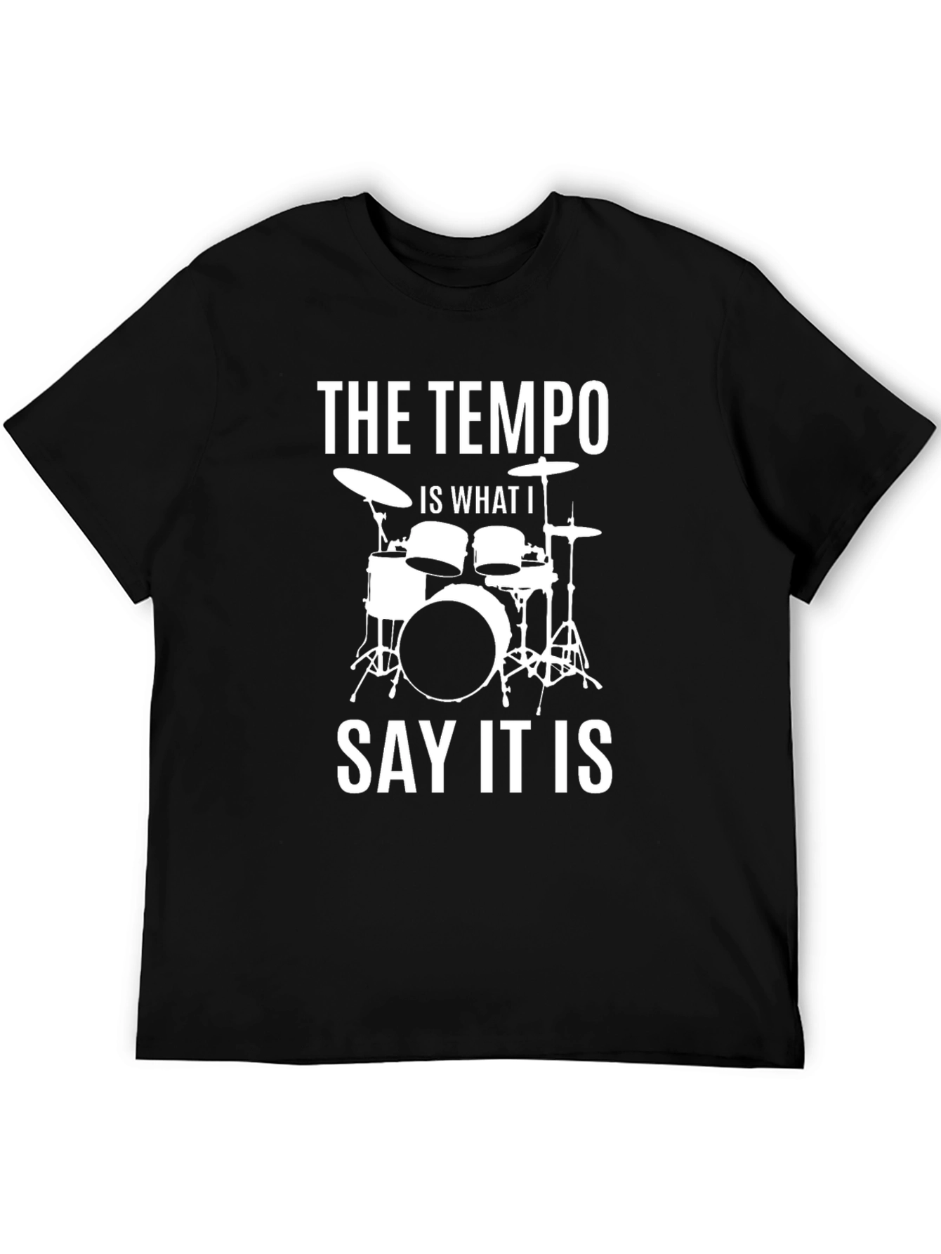 Tempo Drummer Graphic Tee - Music Lover T-Shirt