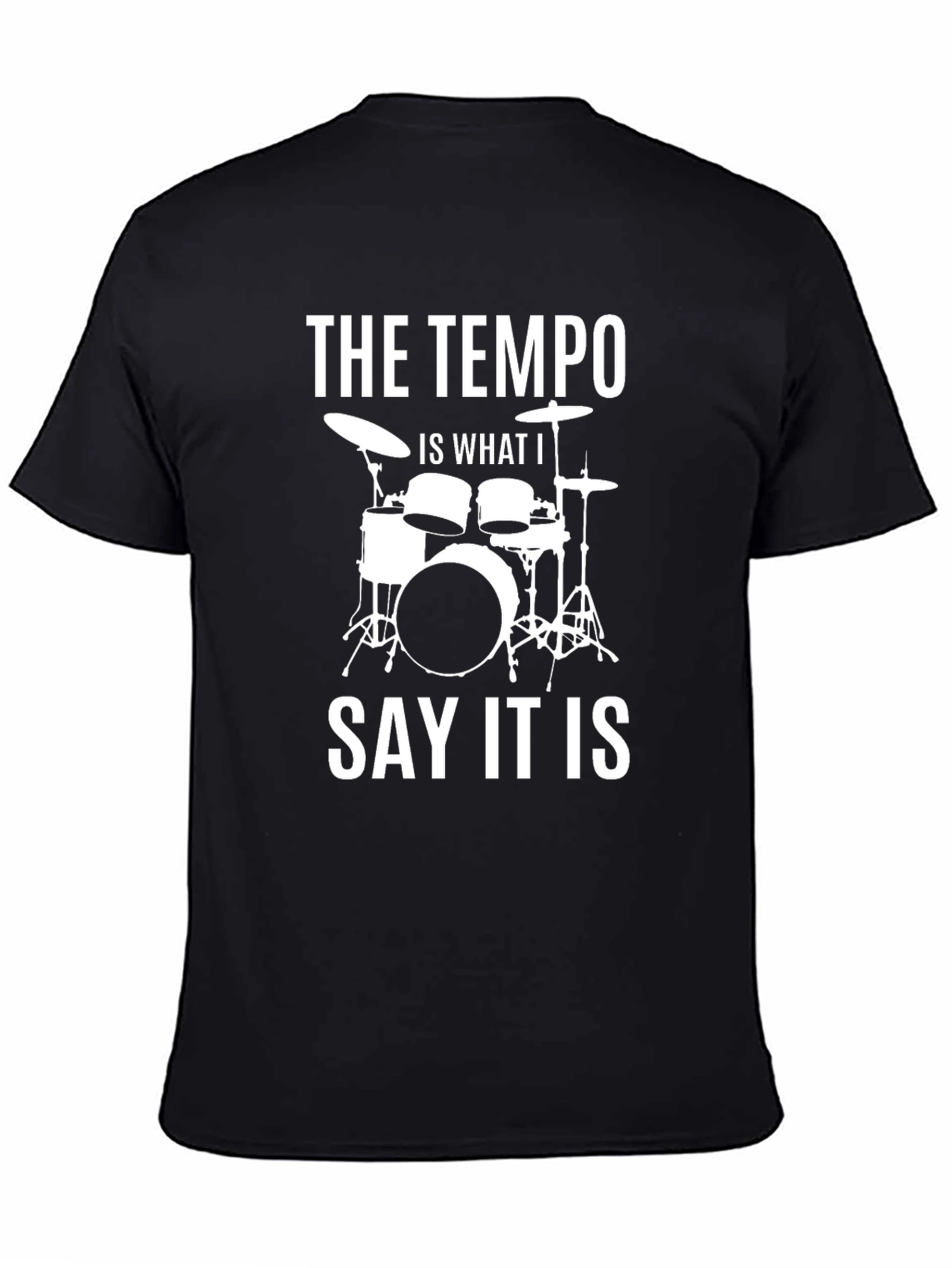 Tempo Drummer Graphic Tee - Music Lover T-Shirt