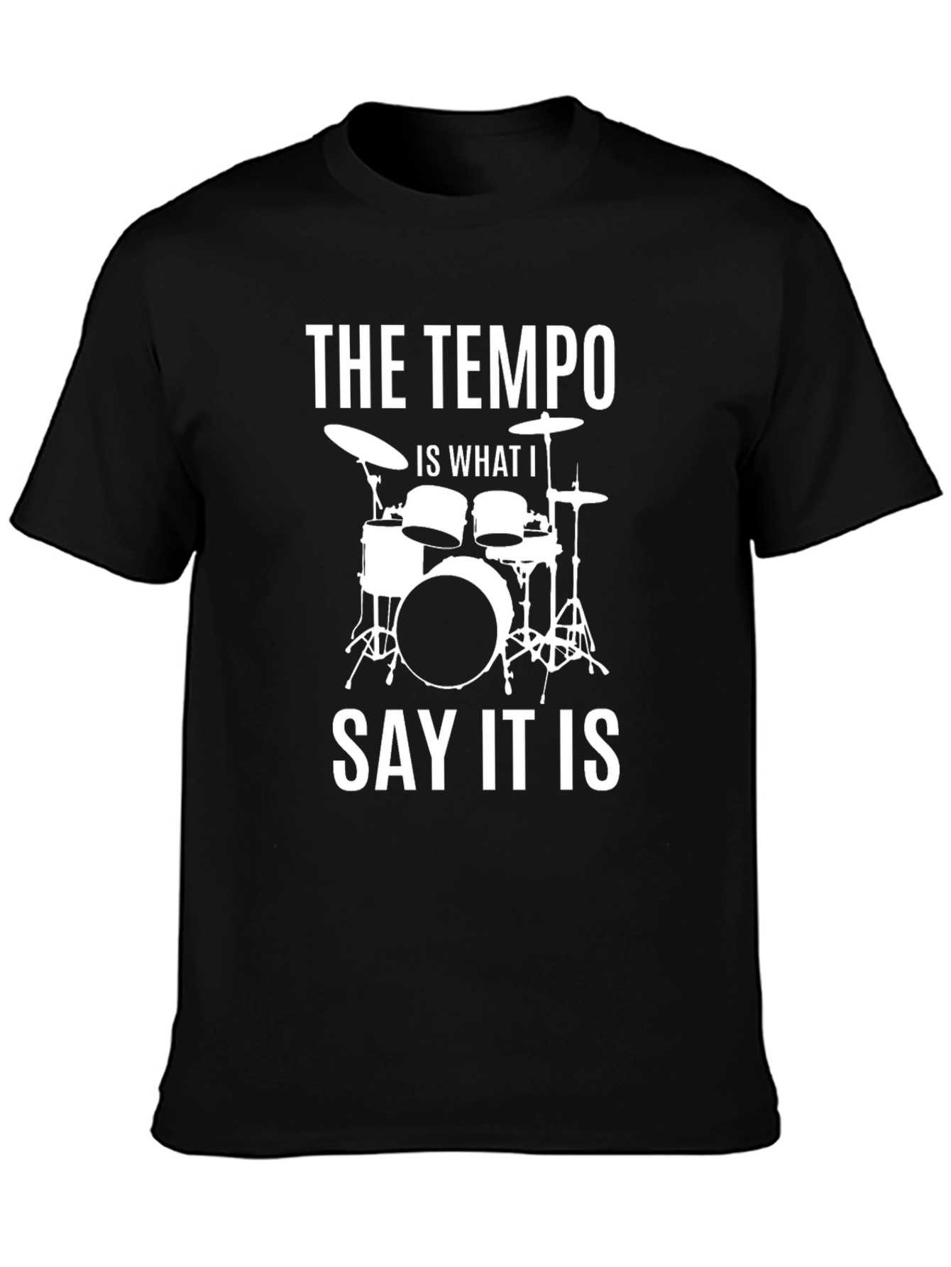 Tempo Drummer Graphic Tee - Music Lover T-Shirt