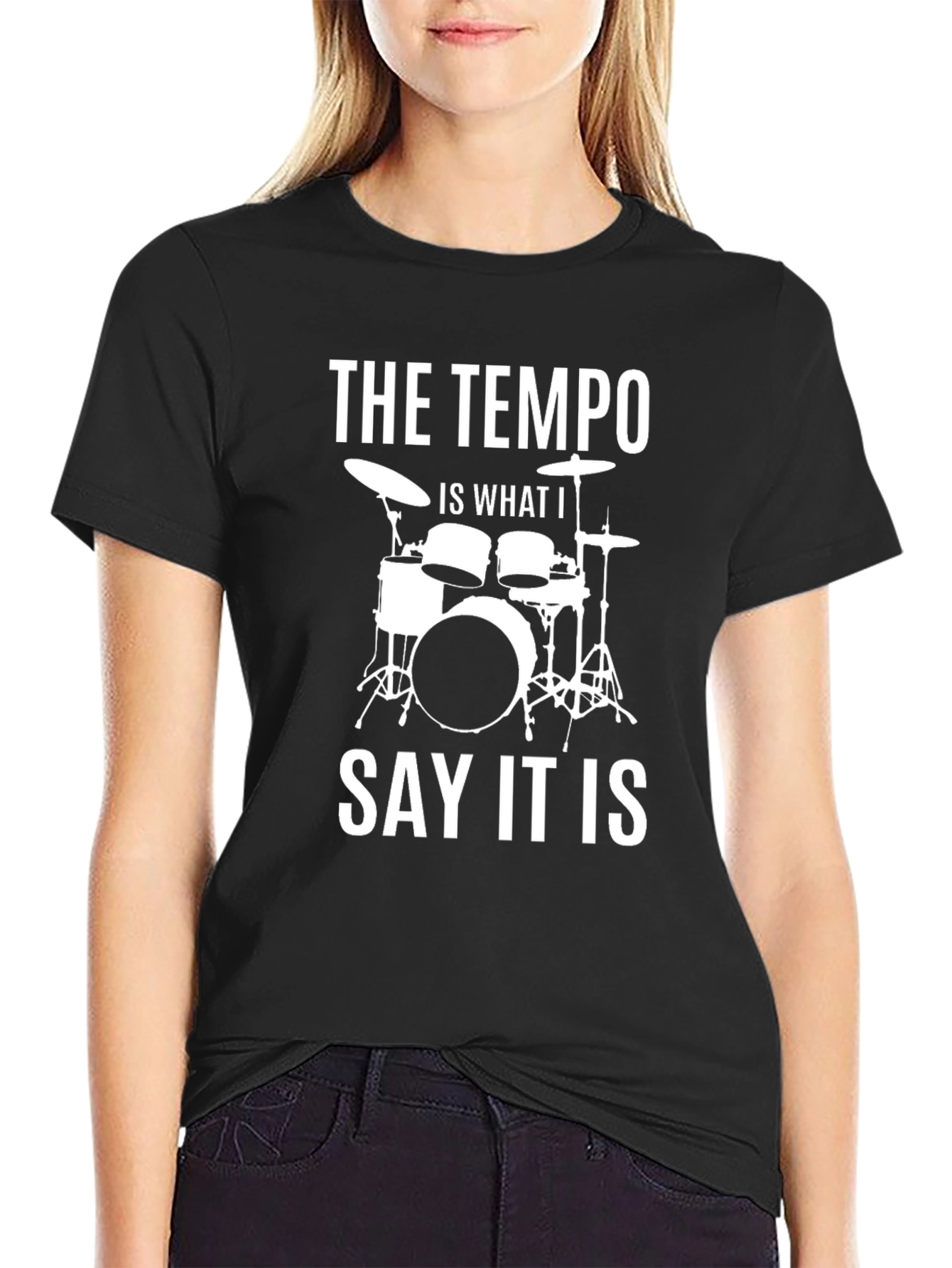 Tempo Drummer Graphic Tee - Music Lover T-Shirt