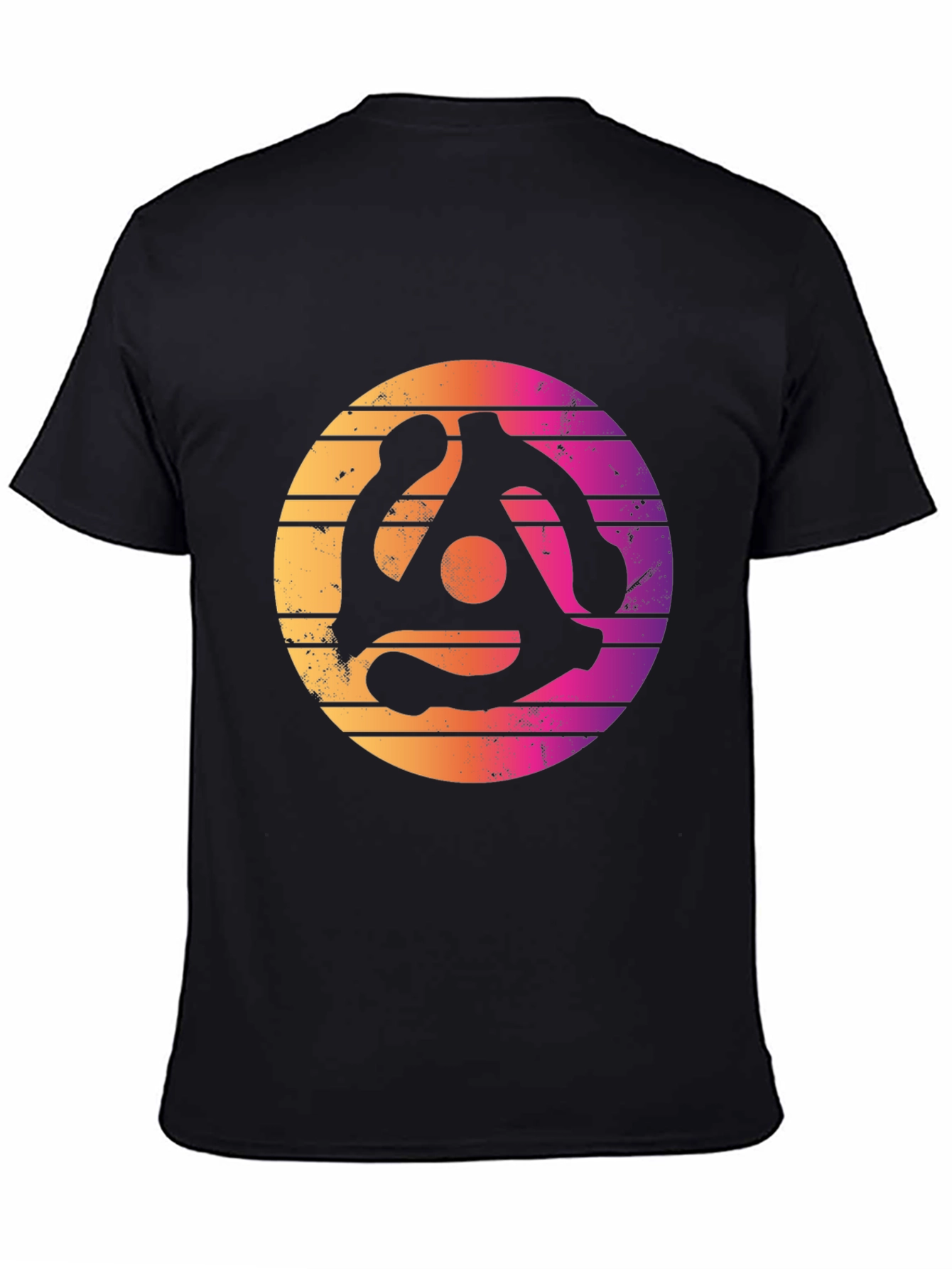 Retro Vinyl Record Adapter Graphic T-Shirt