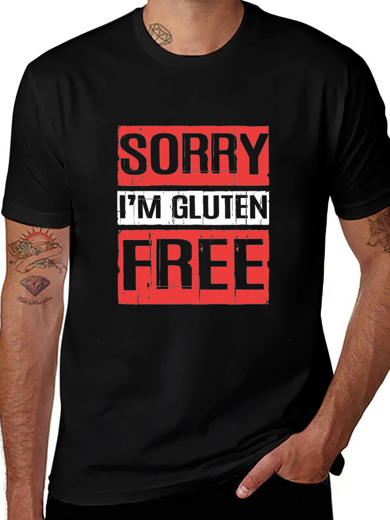 Sorry Im Gluten Free T-Shirt Black