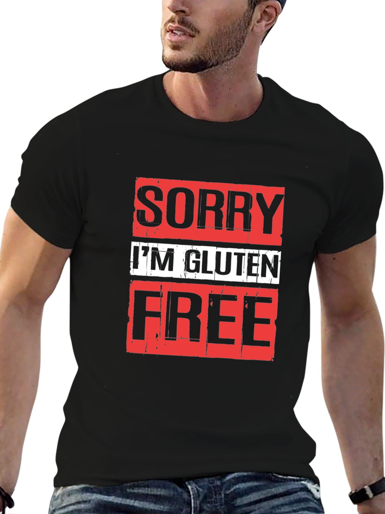 Sorry Im Gluten Free T-Shirt Black