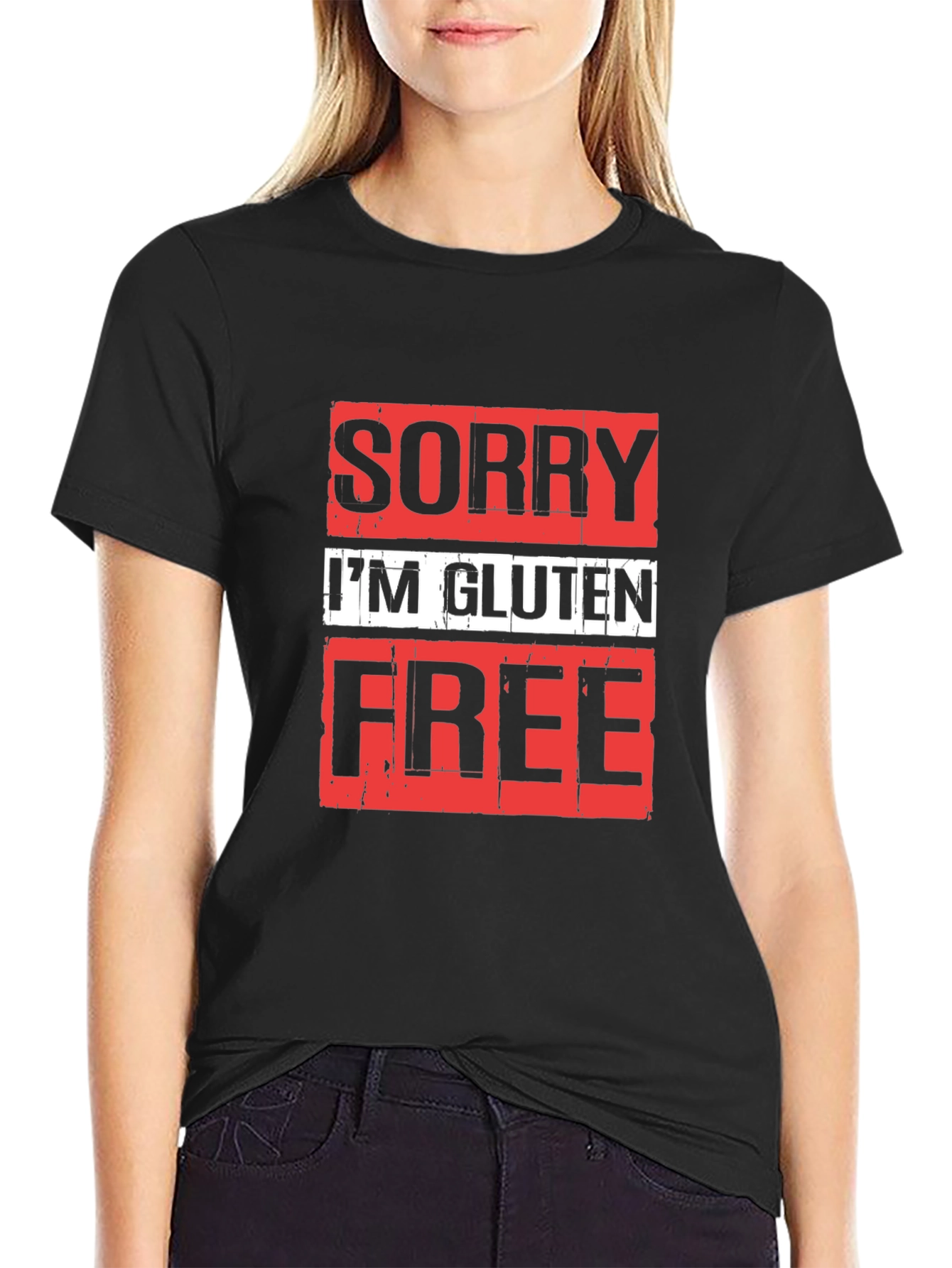 Sorry Im Gluten Free T-Shirt Black