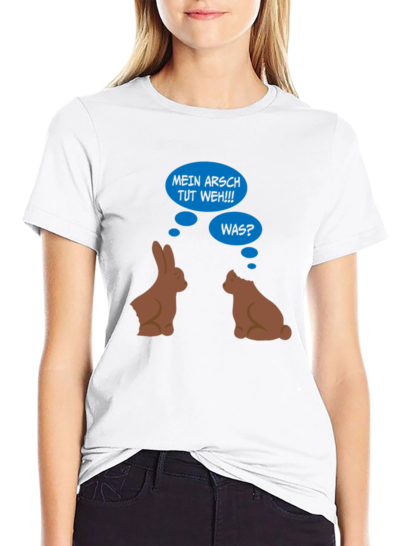 Funny Easter Bunny Butt Bite T-Shirt