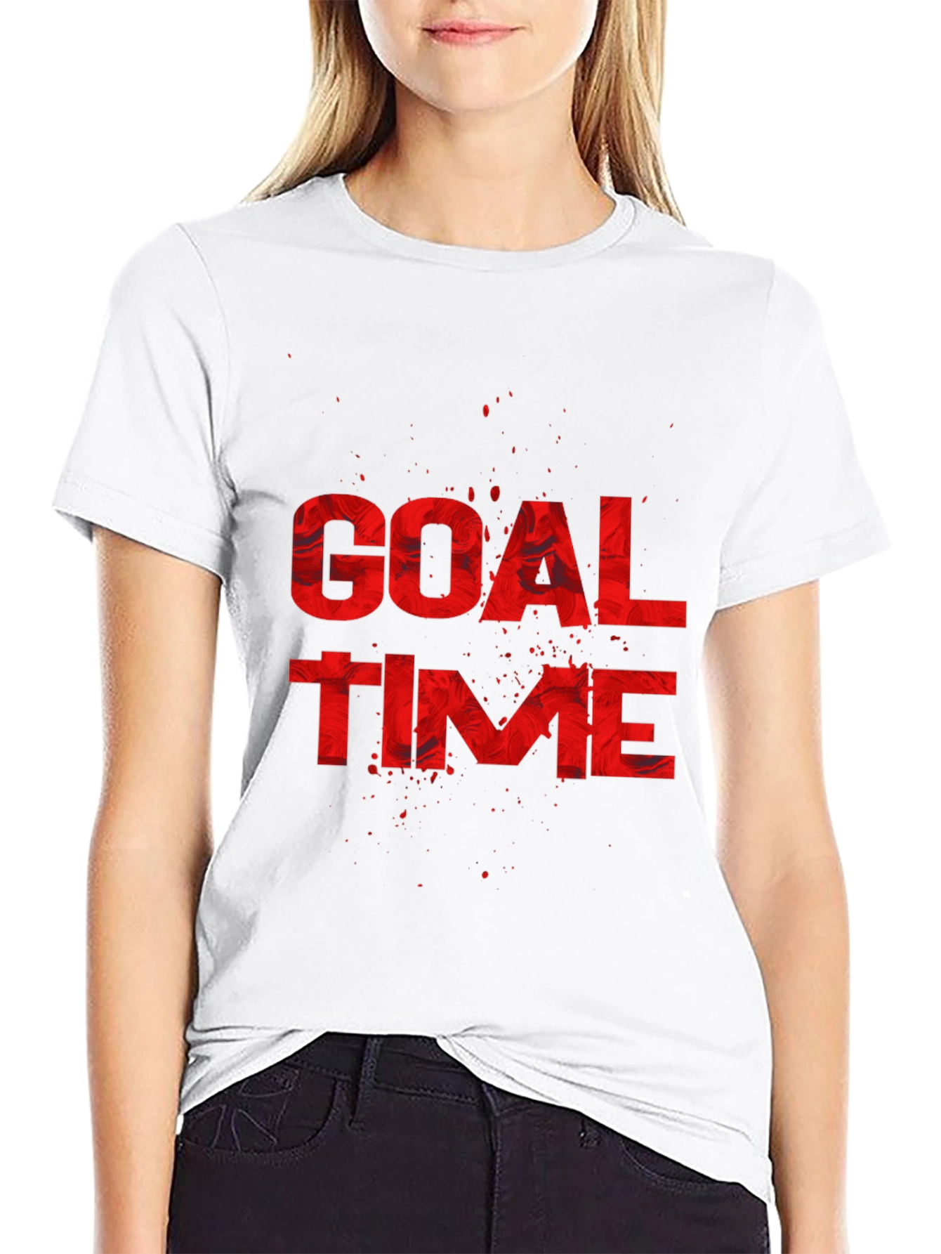 Goal Time Graphic Tee - Black Sports T-Shirt