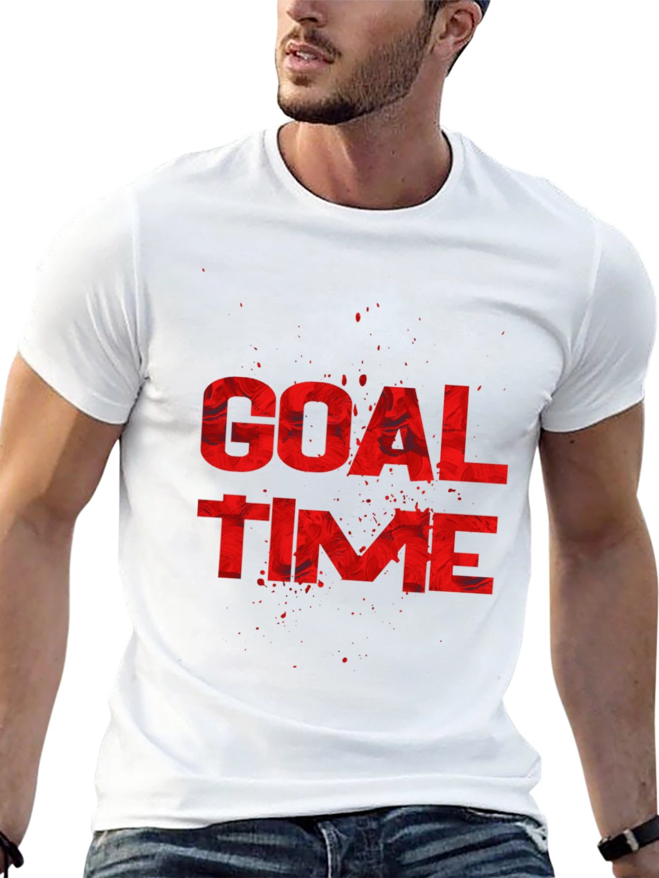 Goal Time Graphic Tee - Black Sports T-Shirt