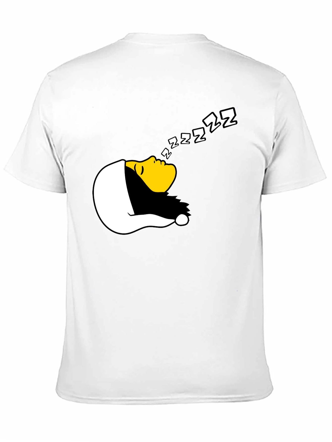 Funny Sleeping Graphic T-Shirt - Black