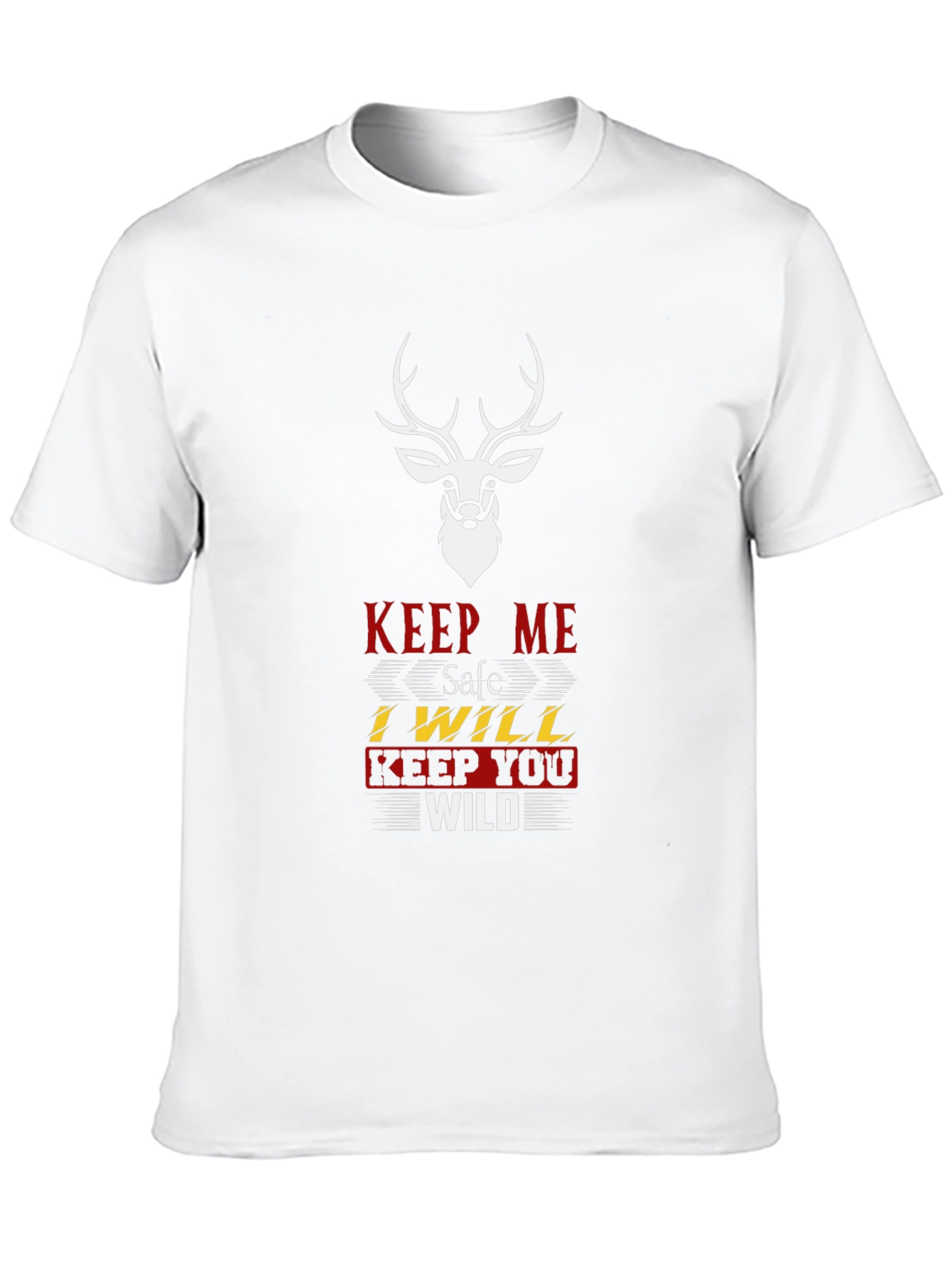 Keep Me Safe T-Shirt: Deer Graphic Tee