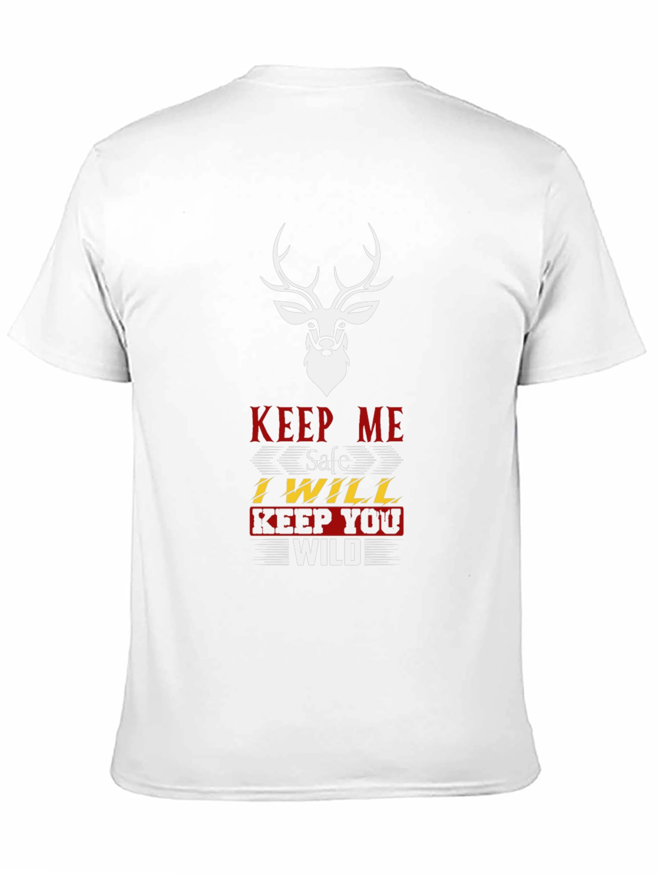 Keep Me Safe T-Shirt: Deer Graphic Tee