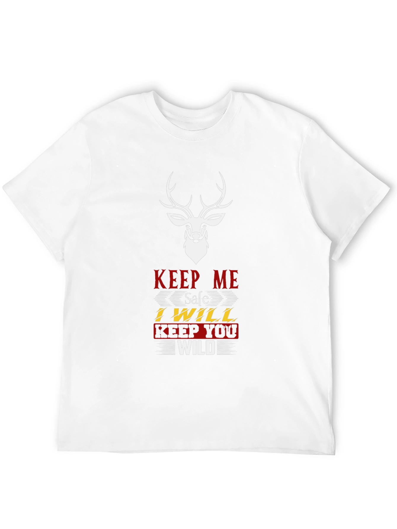 Keep Me Safe T-Shirt: Deer Graphic Tee