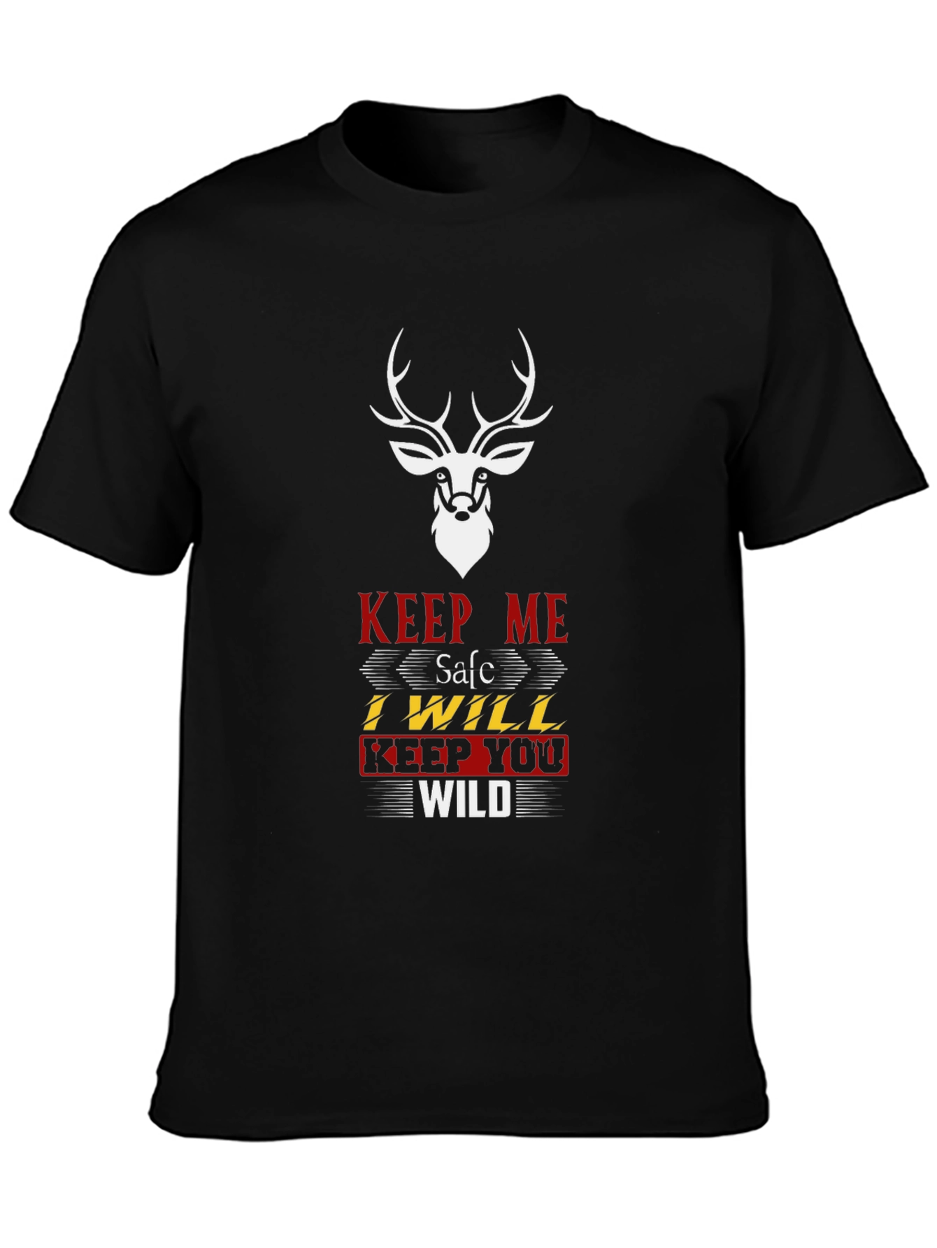 Keep Me Safe T-Shirt: Deer Graphic Tee