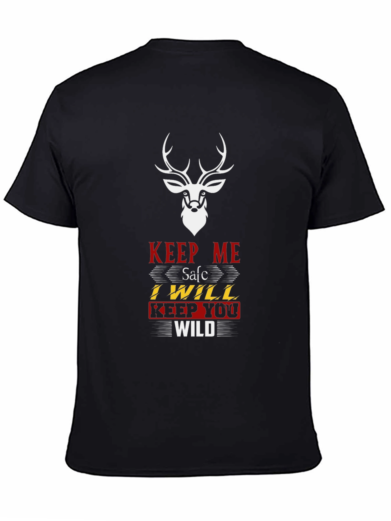 Keep Me Safe T-Shirt: Deer Graphic Tee