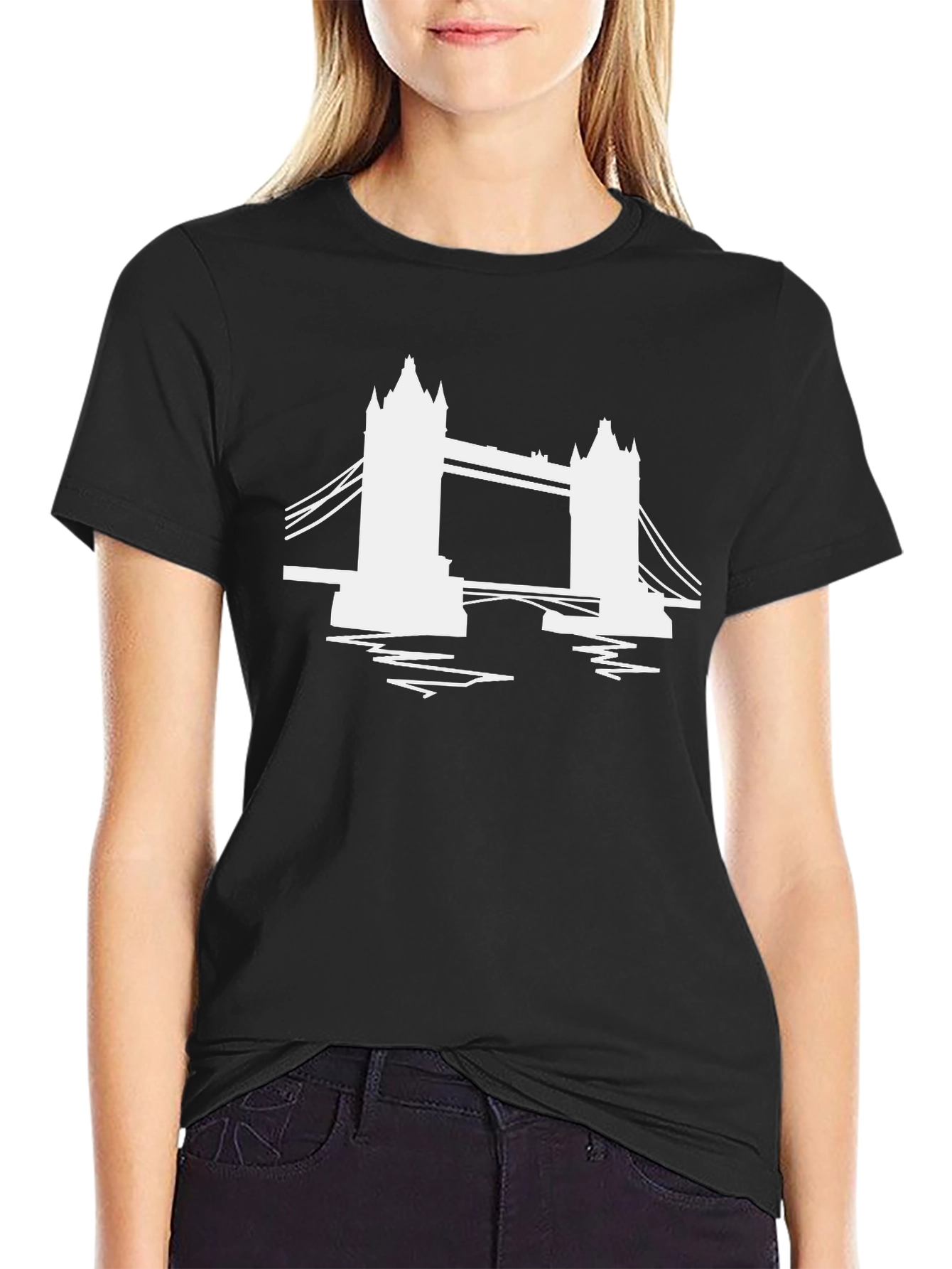 London Bridge Silhouette Graphic T-Shirt
