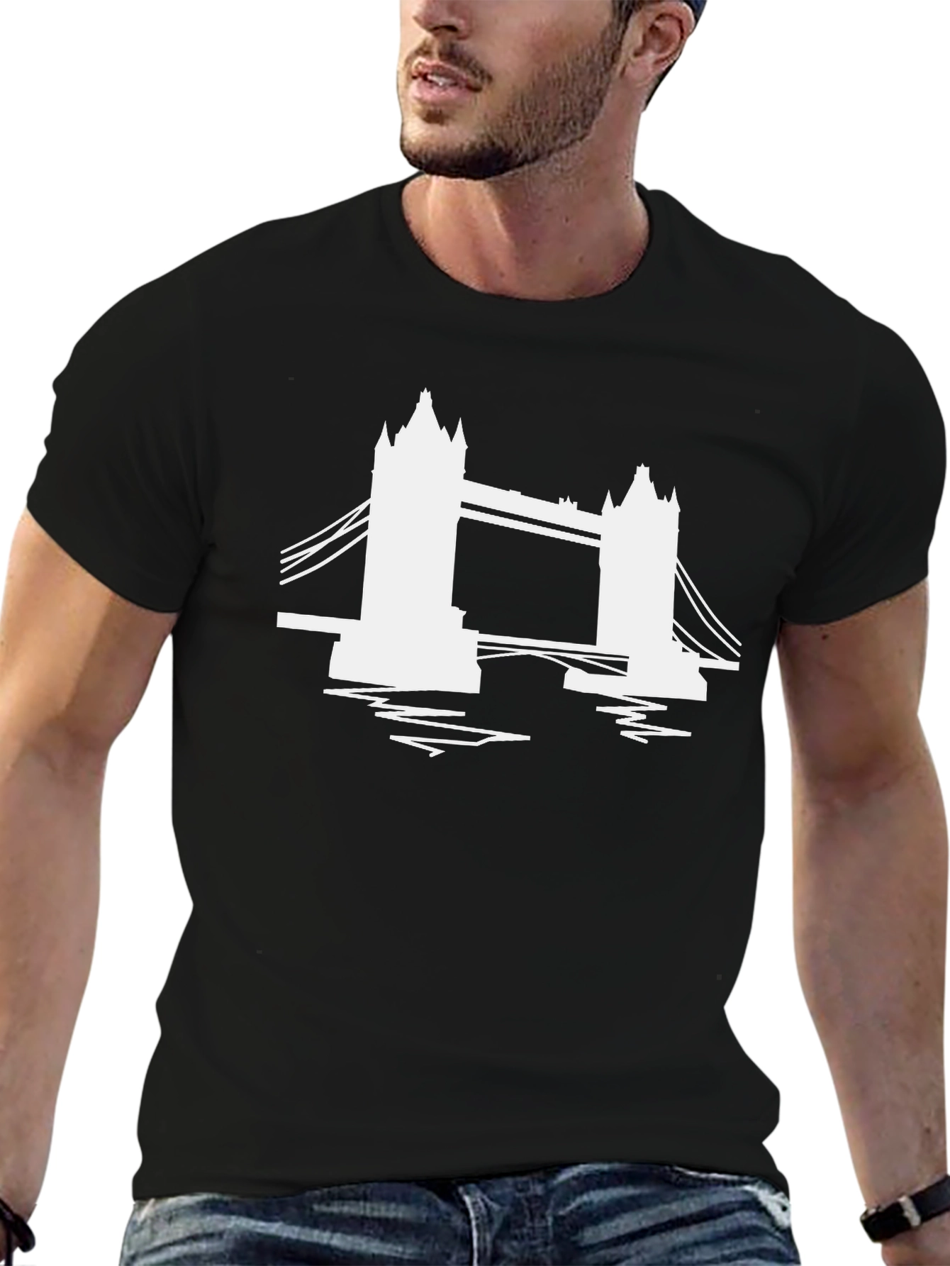 London Bridge Silhouette Graphic T-Shirt