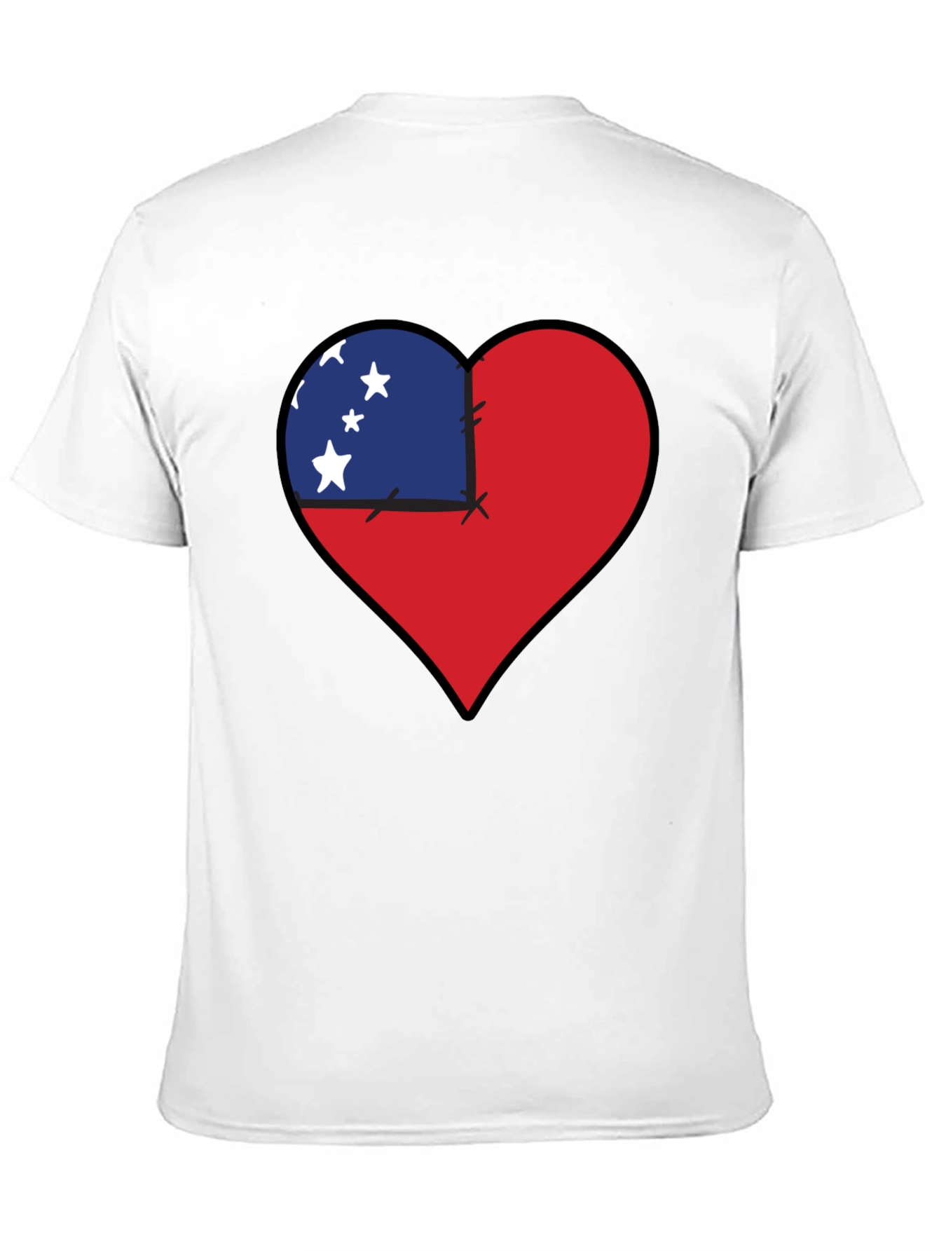 Samoa Flag Heart T-Shirt: Show Your Love
