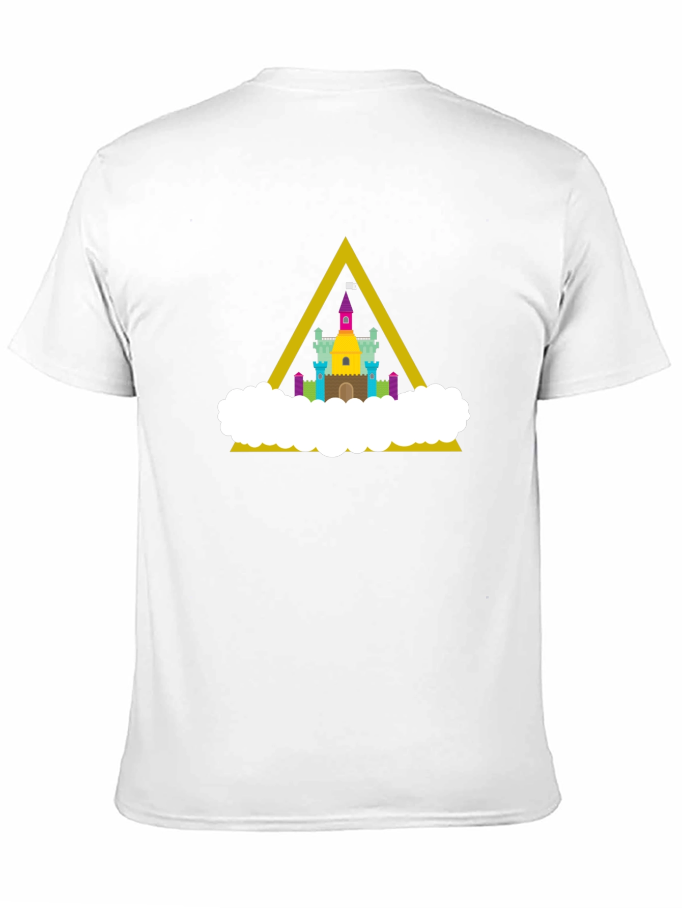 Castle Cloud Graphic Tee - Black Cotton Shirt